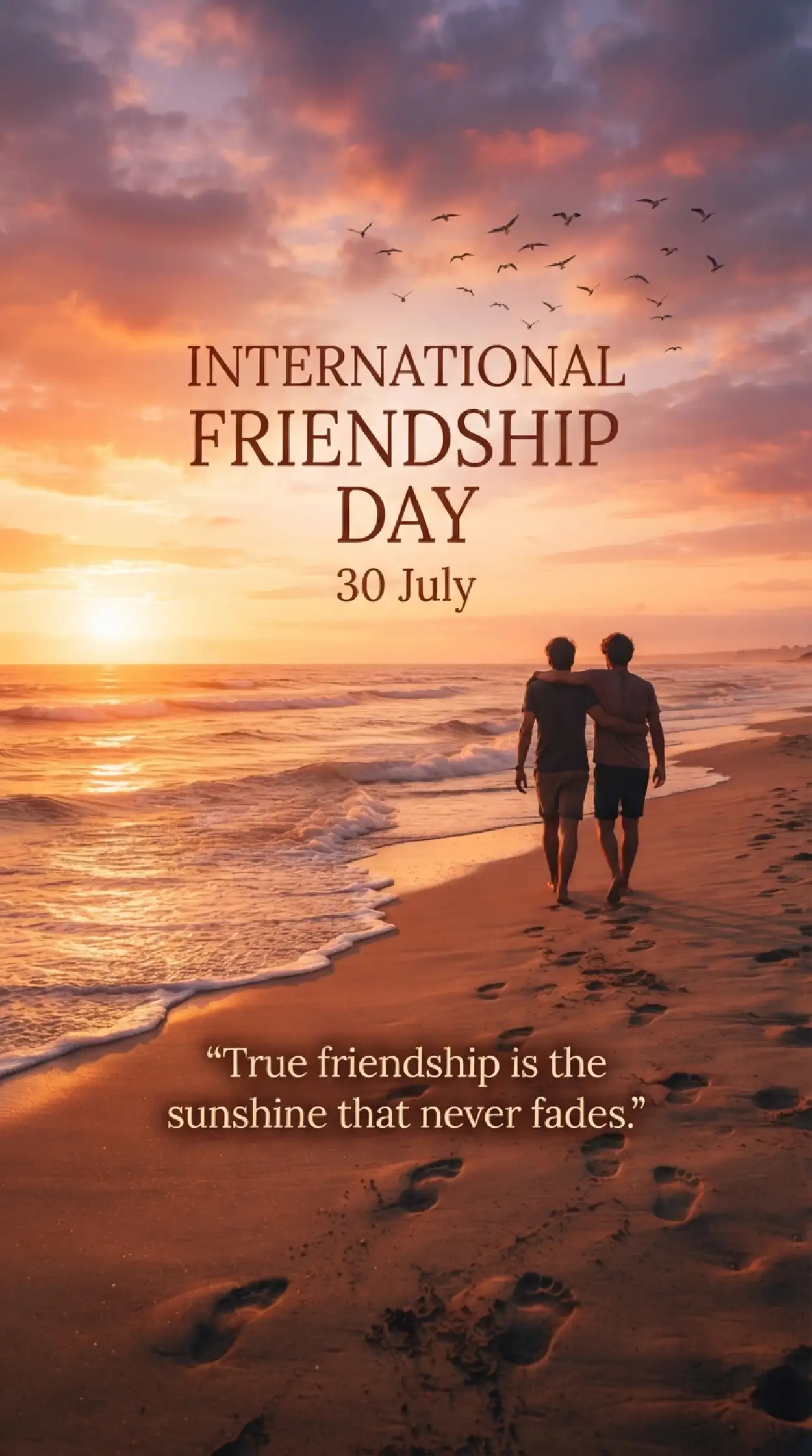 Free Download International Friendship Day Quote Poster - High Quality International Friendship Day Image