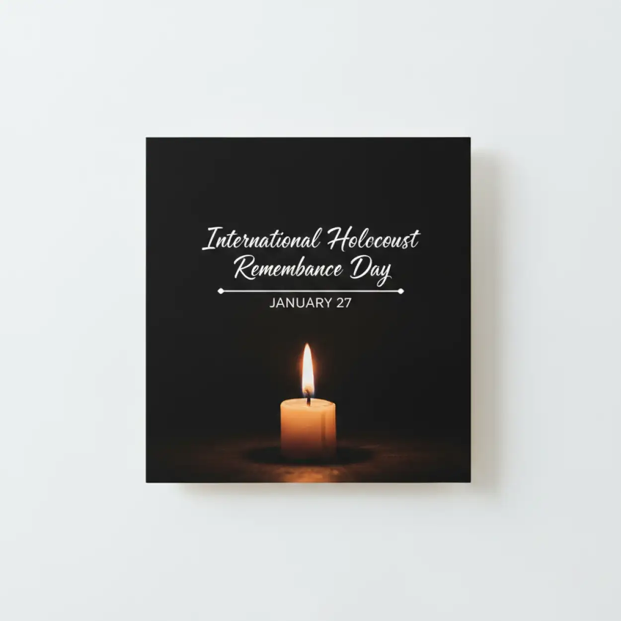 Free Download International Holocaust Remembrance Day Memorial Candle Poster - High Quality International Holocaust Remembrance Day Image
