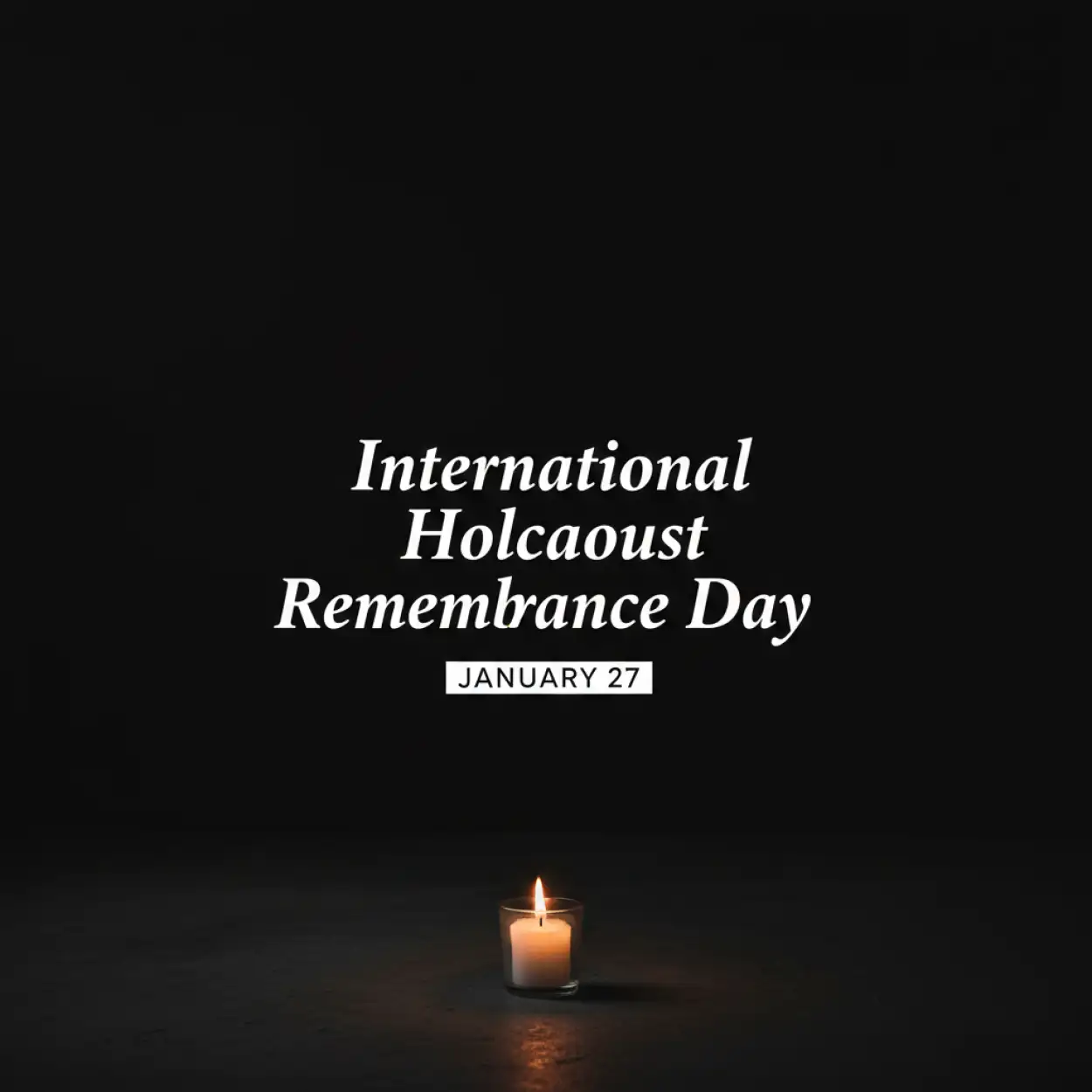 Free Download International Holocaust Remembrance Day Minimal Poster Design - High Quality International Holocaust Remembrance Day Image