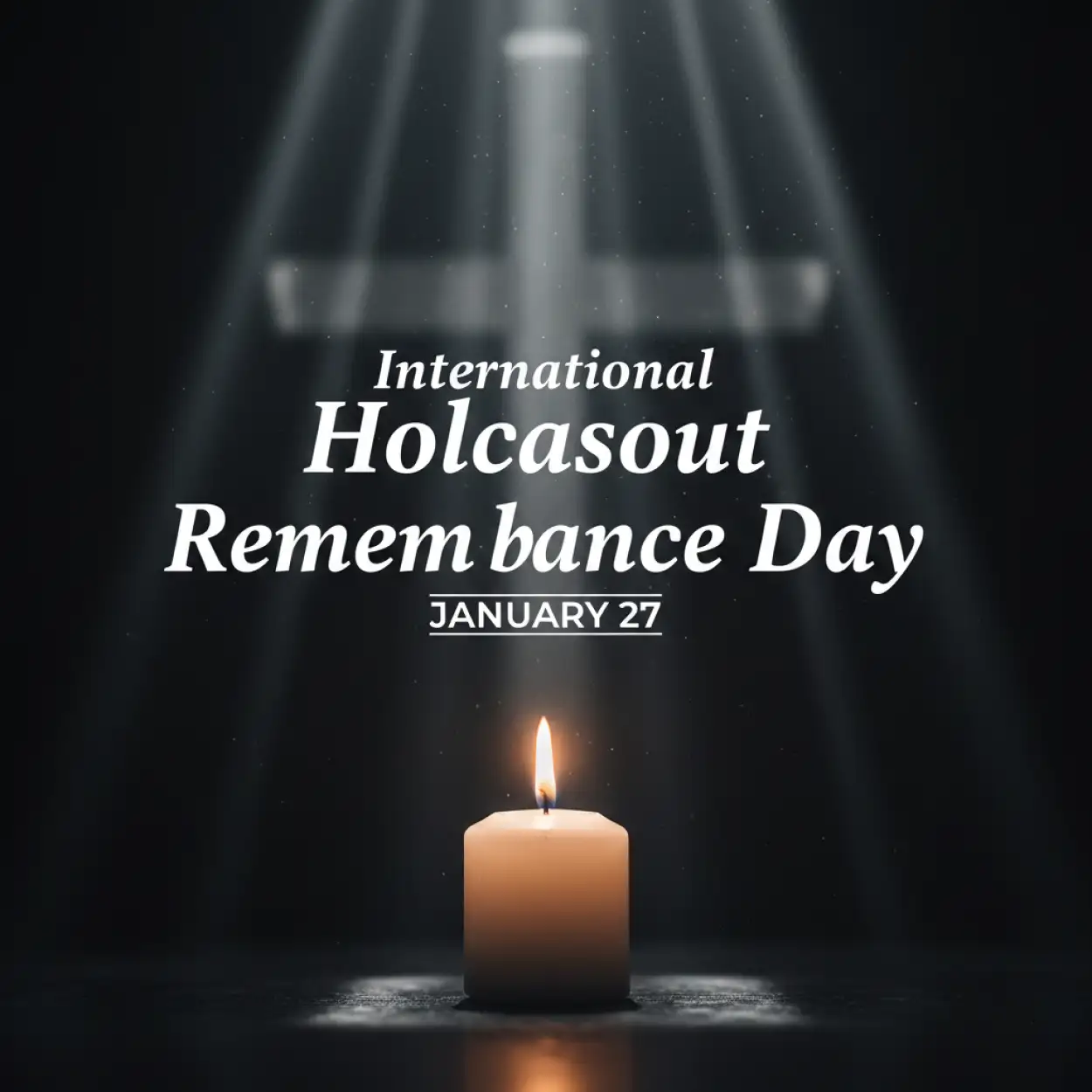 Free Download International Holocaust Remembrance Day Remembrance Typography - High Quality International Holocaust Remembrance Day Image