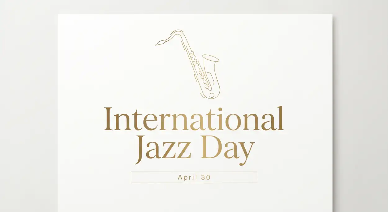 Free Download International Jazz Day 2026 Whatsapp Status - High Quality International Jazz Day 2026 Image