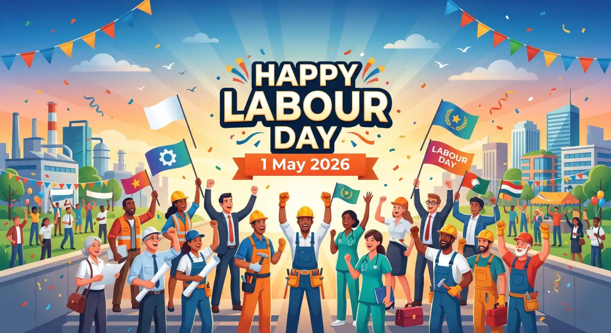 Free Download International Labour Day 2026 Festival Poster Hd Design - High Quality International Workers Day 2026 Wishes Image