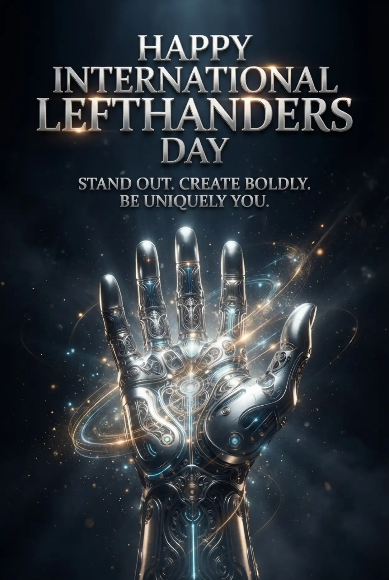 Free Download International Lefthanders Day Awareness Poster 2026 - High Quality International Lefthanders Day 2026 Image