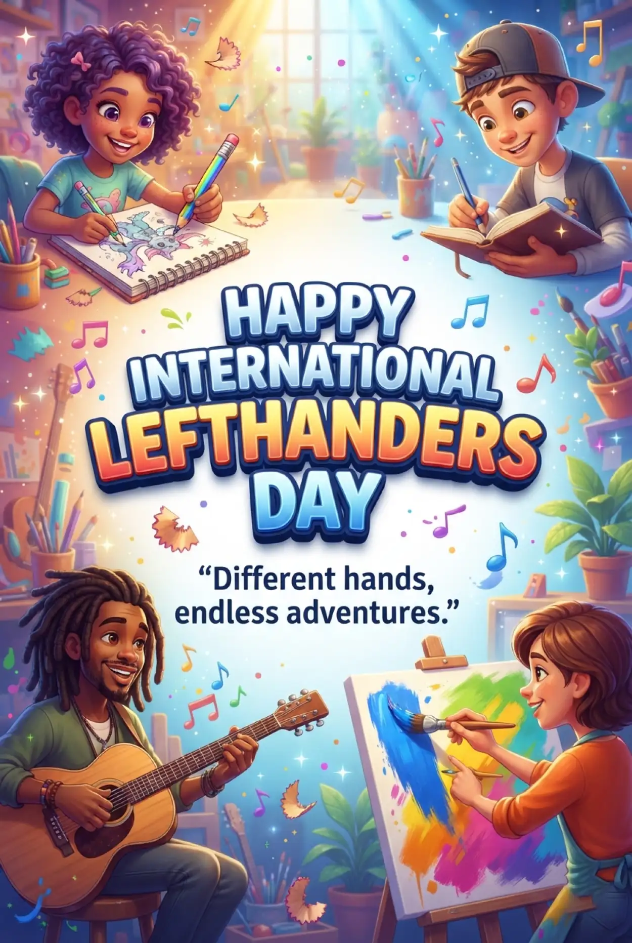 Free Download International Lefthanders Day Event Banner 2026 - High Quality International Lefthanders Day 2026 Image