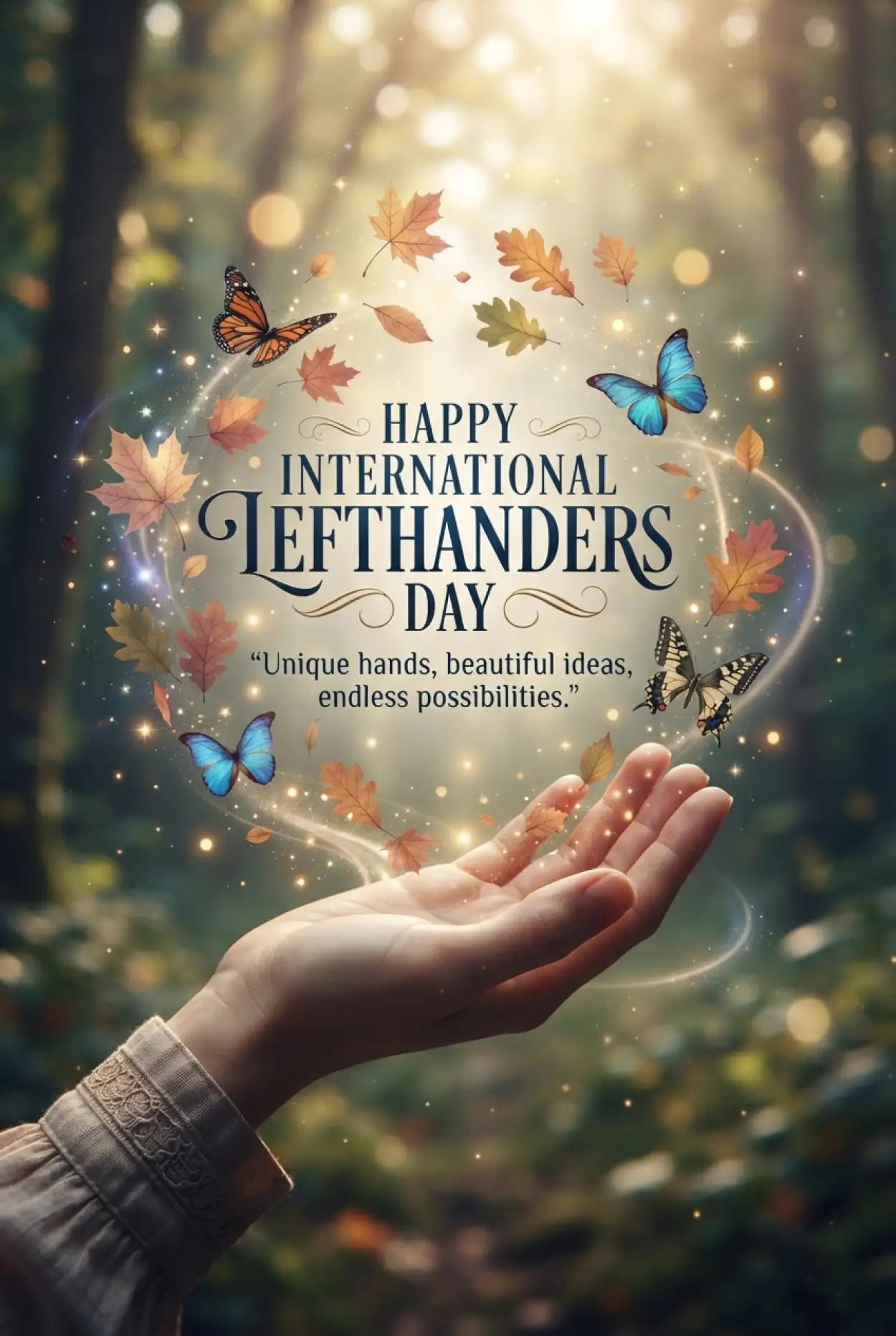 Free Download International Lefthanders Day Greeting 2026 - High Quality International Lefthanders Day 2026 Image