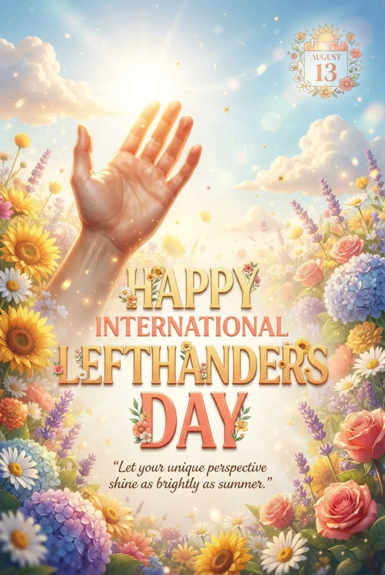 Free Download International Lefthanders Day Hand Gesture Png - High Quality International Lefthanders Day 2026 Transparent PNG
