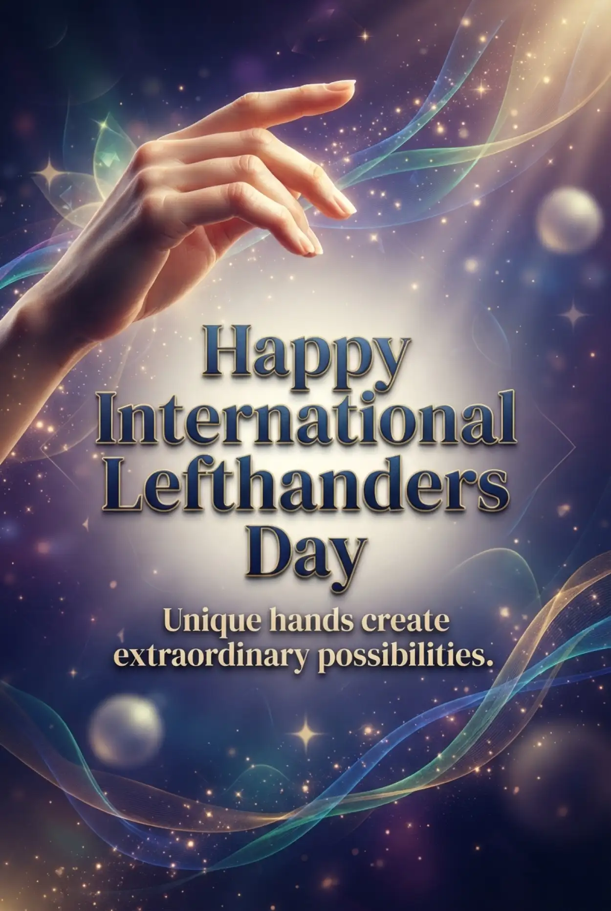 Free Download International Lefthanders Day Professional Background - High Quality International Lefthanders Day 2026 Background Image