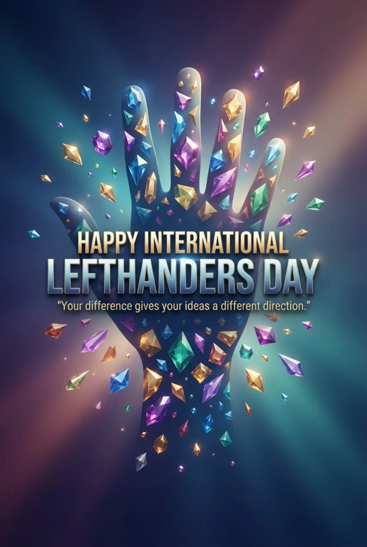 Free Download International Lefthanders Day Social Media Background - High Quality International Lefthanders Day 2026 Background Image