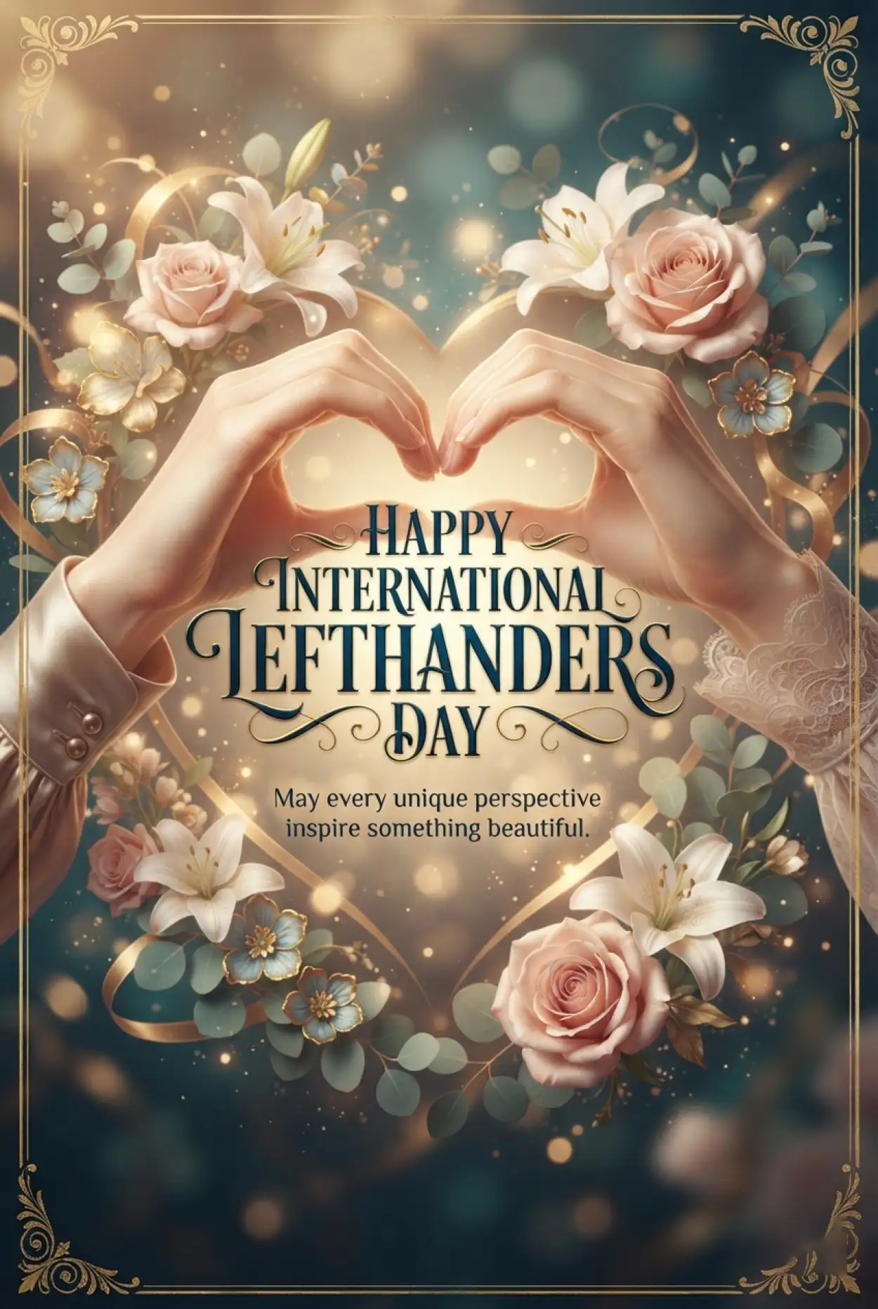 Free Download International Lefthanders Day Whatsapp Status 2026 - High Quality International Lefthanders Day 2026 Image