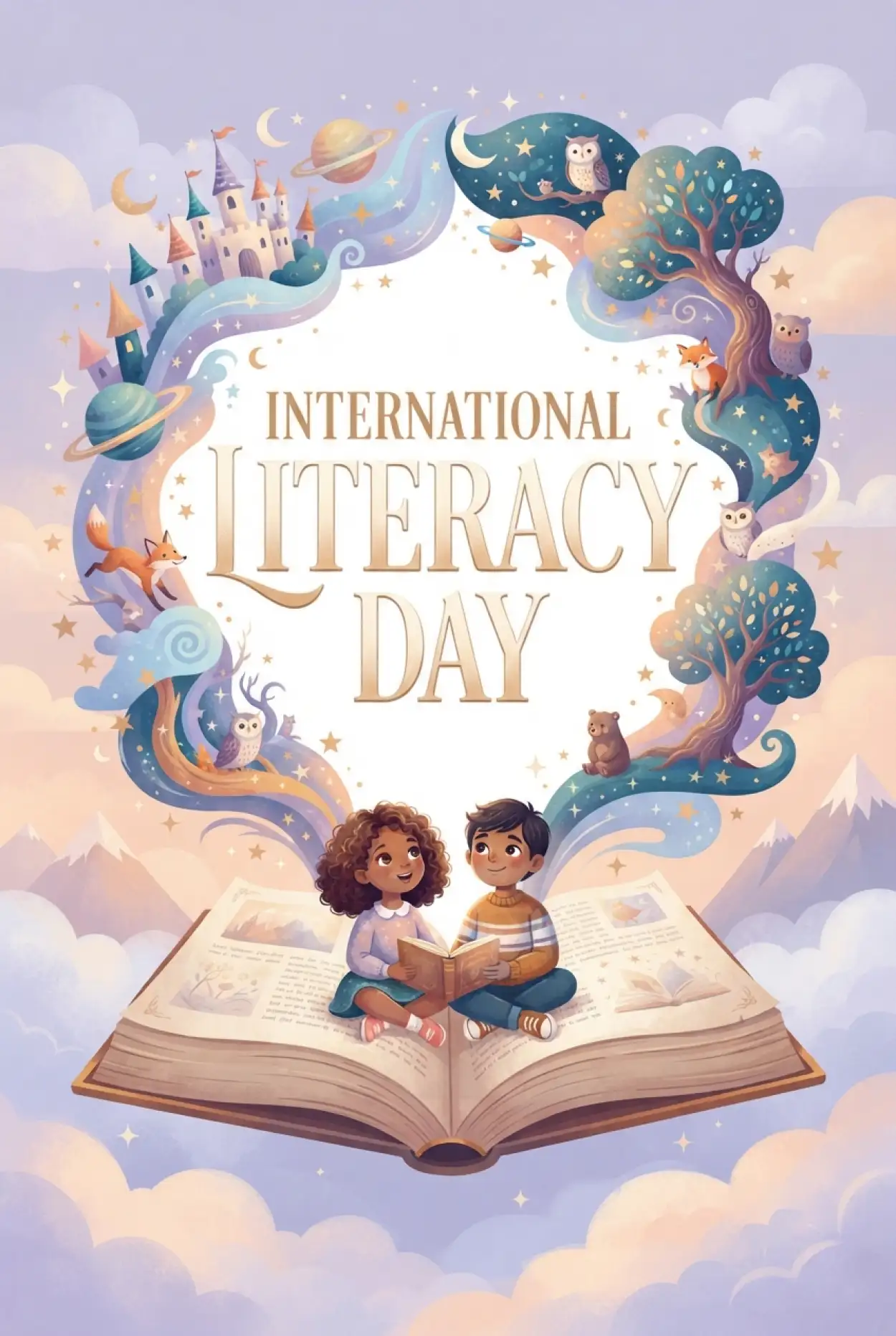 Free Download International Literacy Day 2026 Greeting Images - High Quality International Literacy Day 2026 Image