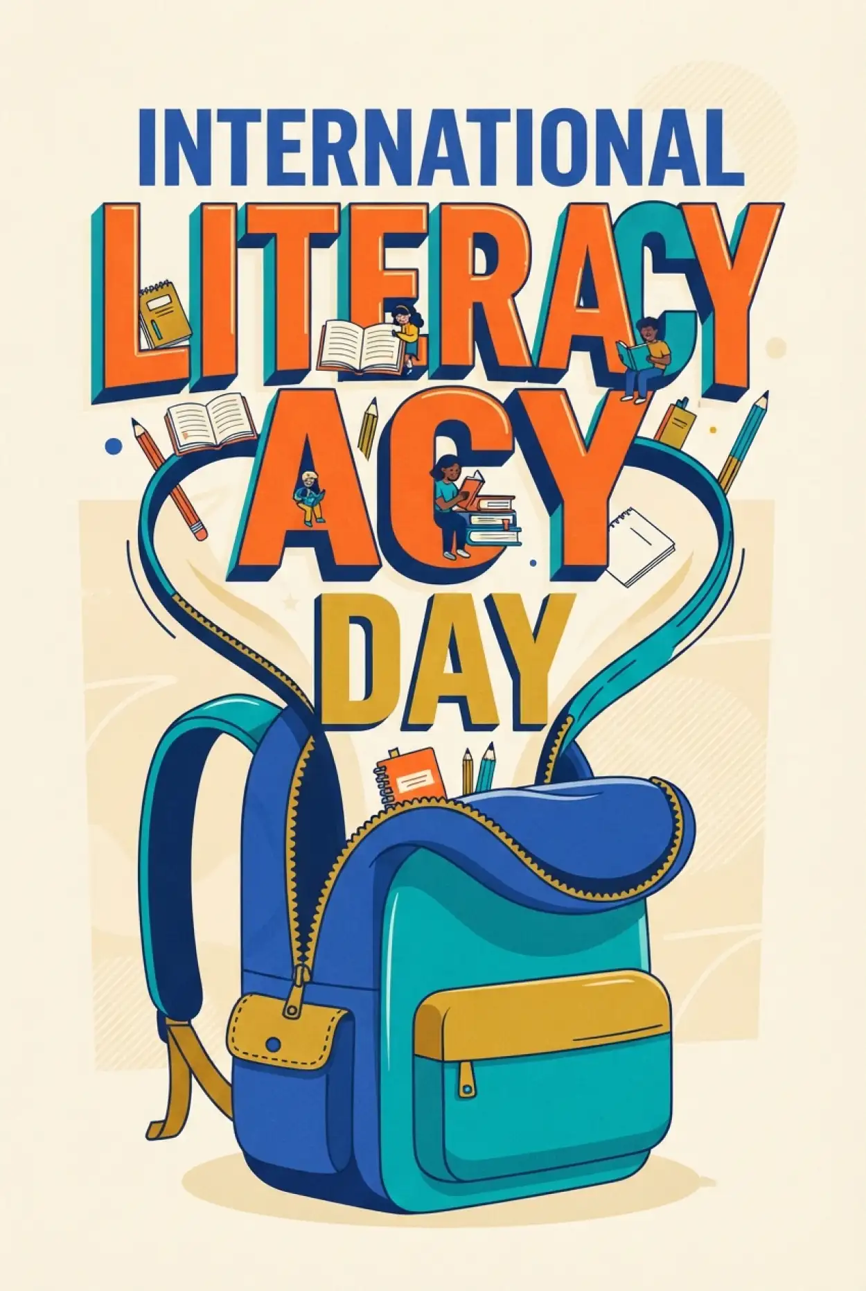 Free Download International Literacy Day 2026 Literacy Awareness Poster - High Quality International Literacy Day 2026 Image