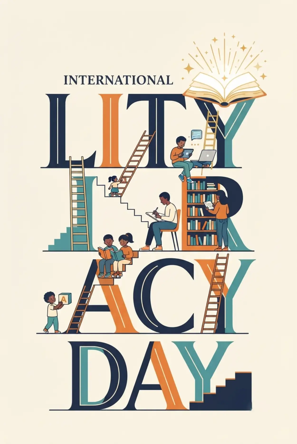 Free Download International Literacy Day 2026 Poster Free Download - High Quality International Literacy Day 2026 Image