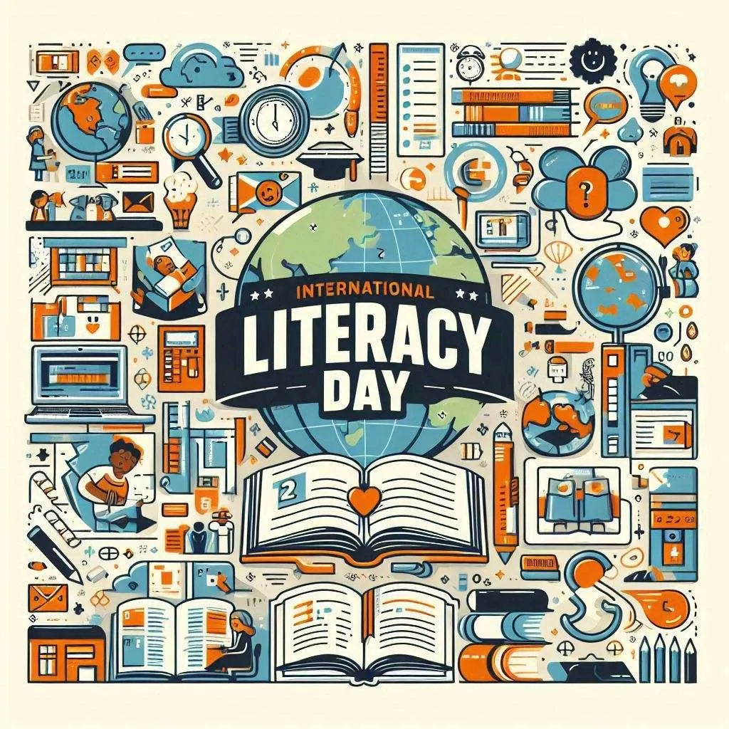 Free Download International Literacy Day Banner Images For Online Events - High Quality Nternational Literacy Day Background