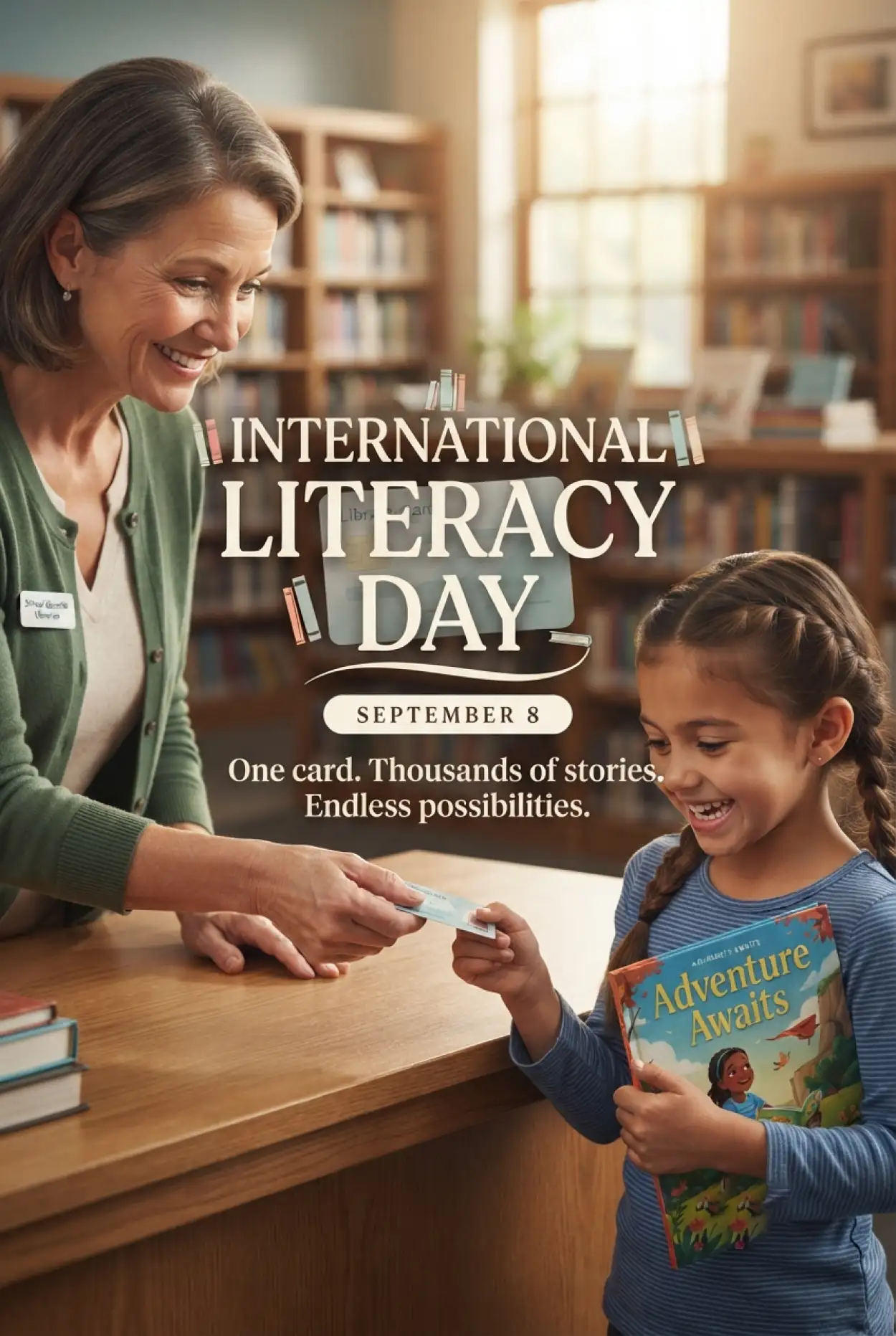Free Download International Literacy Day Greeting Images - High Quality International Literacy Day Image