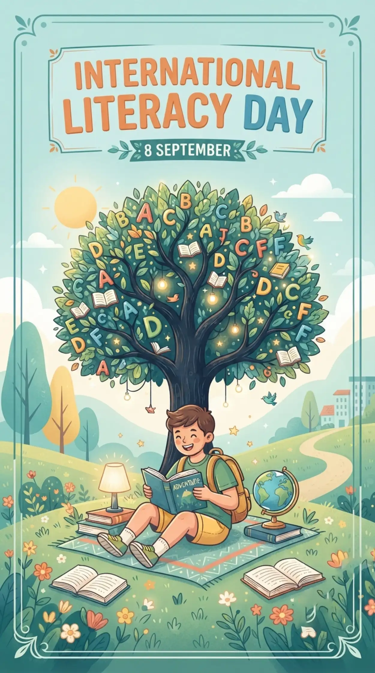 Free Download International Literacy Day Illustration - High Quality International Literacy Day Image