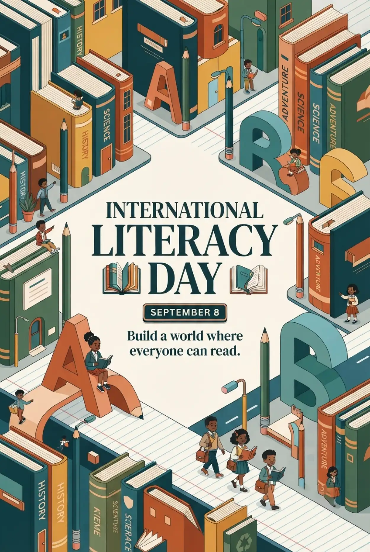 Free Download International Literacy Day Instagram Post Design - High Quality International Literacy Day Image