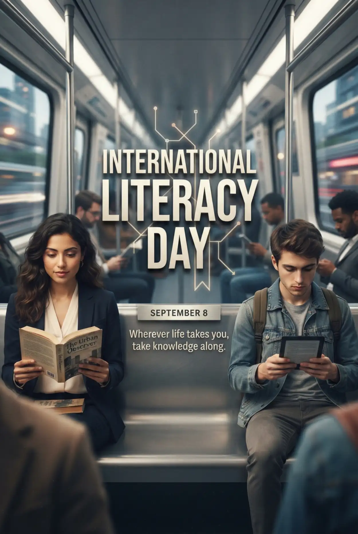 Free Download International Literacy Day Linkedin Post - High Quality International Literacy Day Image