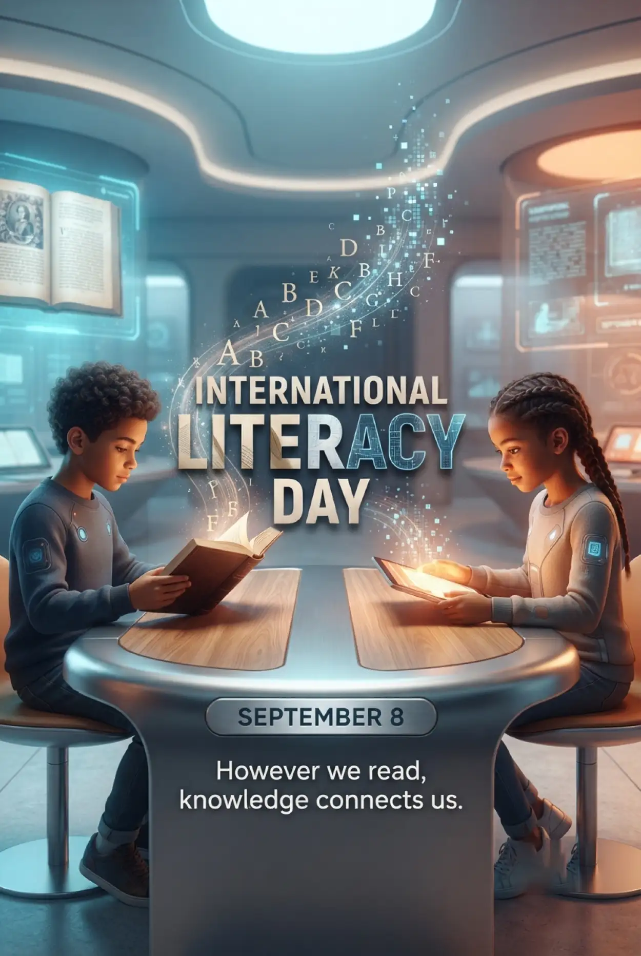 Free Download International Literacy Day Post Design - High Quality International Literacy Day Image