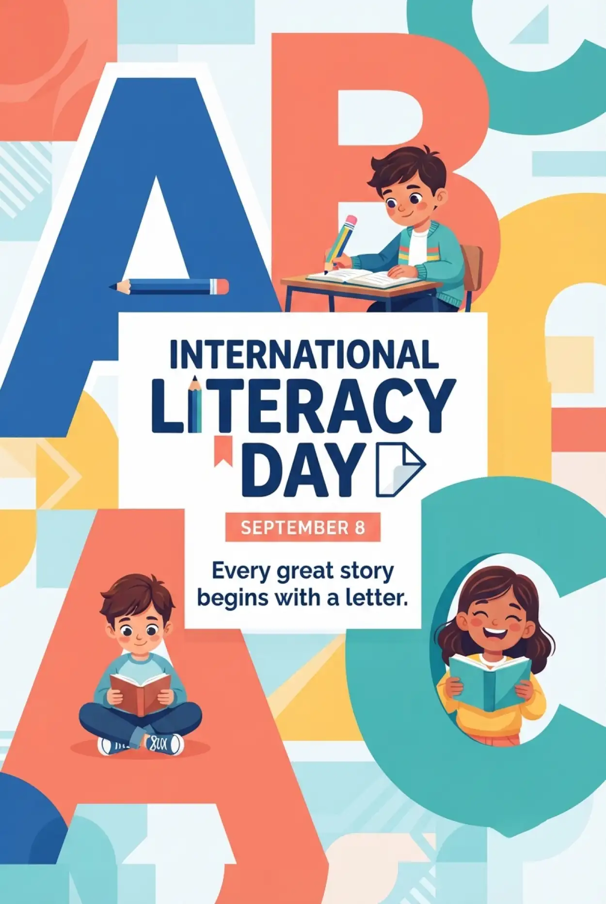 Free Download International Literacy Day Poster Free Download - High Quality International Literacy Day Image