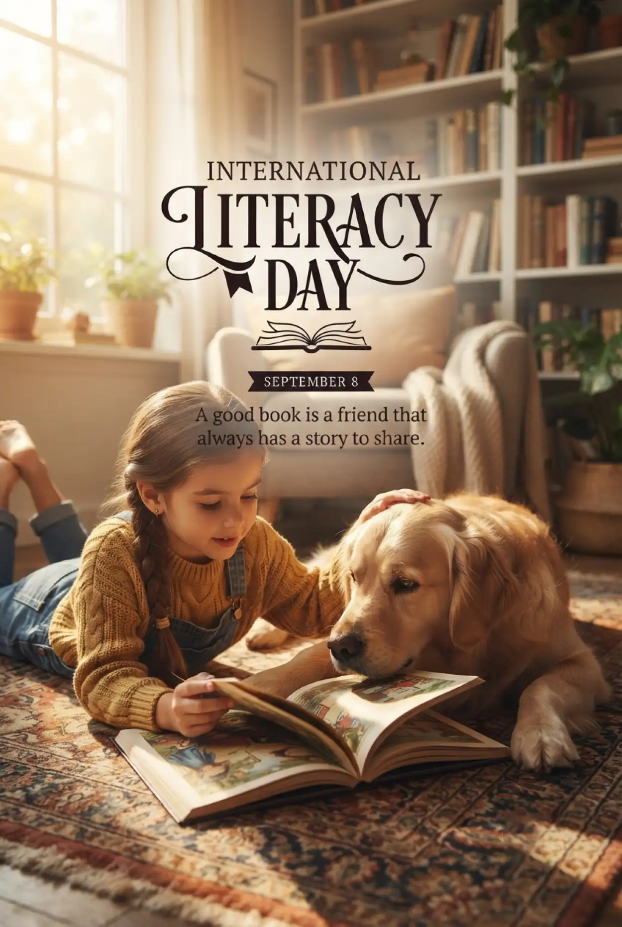 Free Download International Literacy Day Slogans 2026 - High Quality International Literacy Day Image