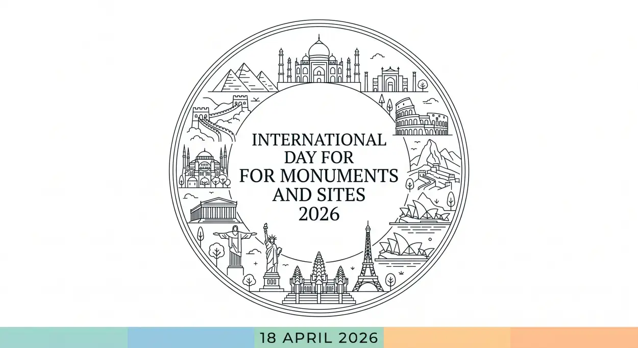 Free Download International Monuments Day 2026 Date - High Quality International Day For Monuments And Sites 2026 Image
