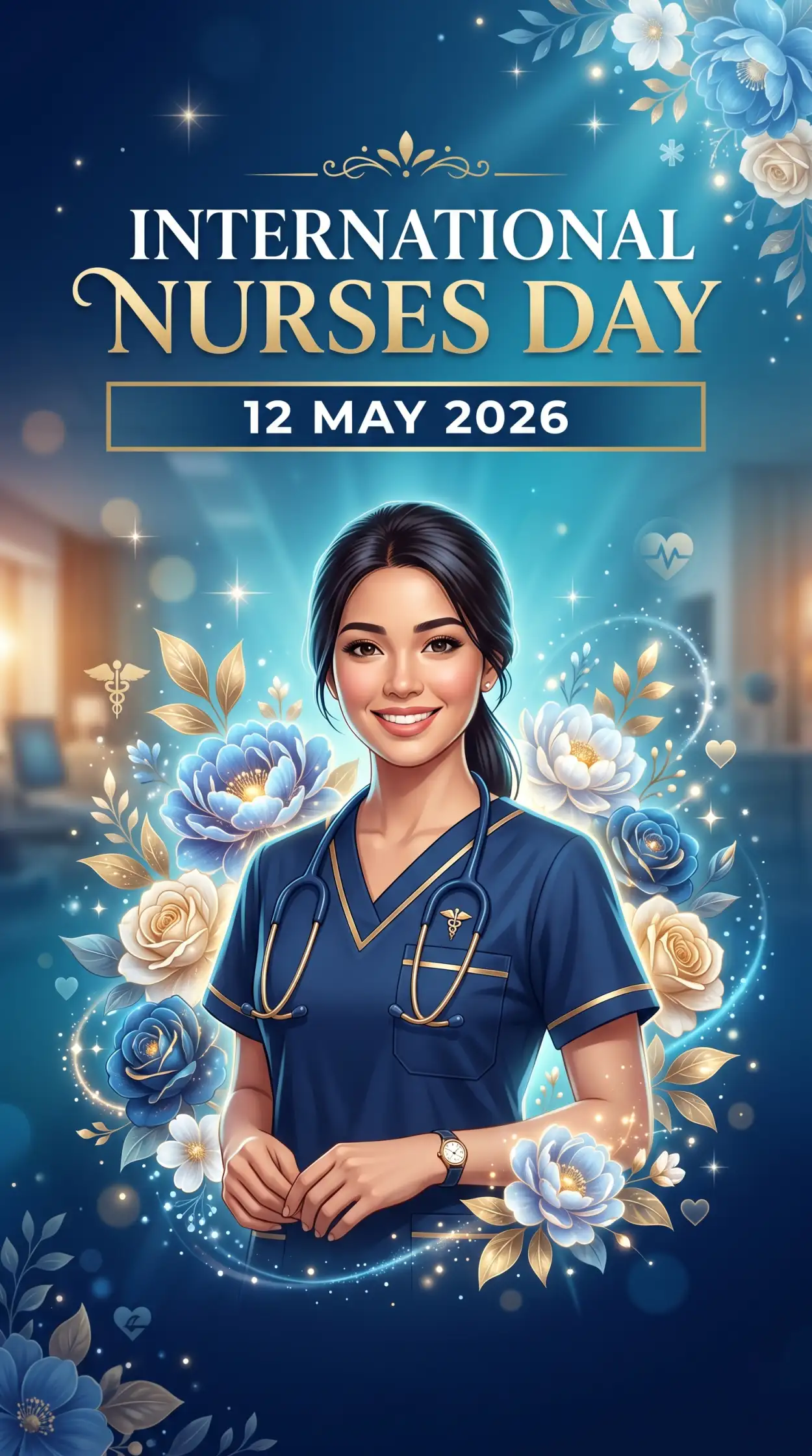 Free Download International Nurses Day 2026 Celebration Flyer Template - High Quality International Nurses Day 2026 Wishes Image