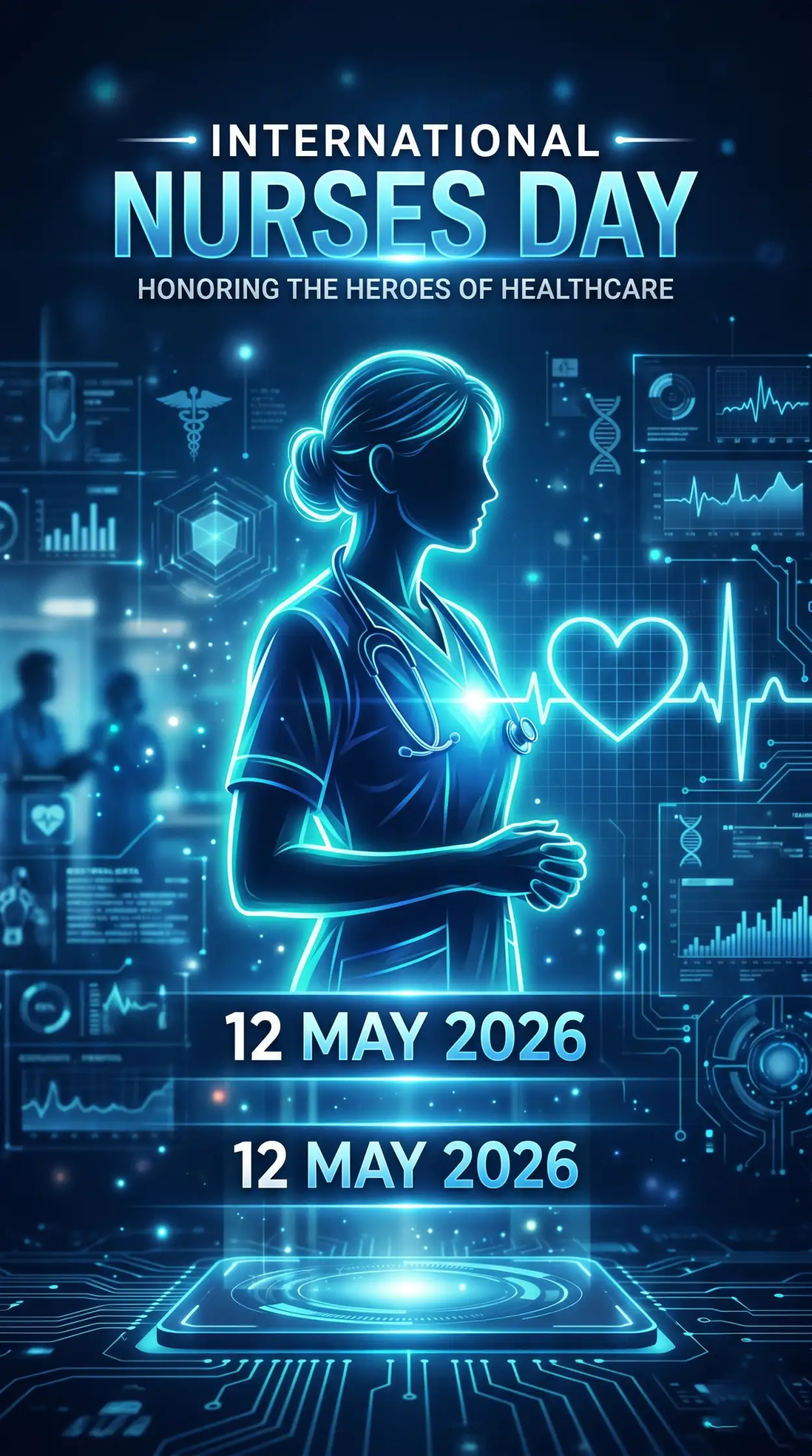Free Download International Nurses Day 2026 Digital Art - High Quality International Nurses Day 2026 Wishes Image