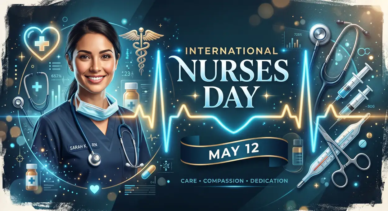 Free Download International Nurses Day 2026 Event Banner - High Quality International Nurses Day 2026 Wishes Image