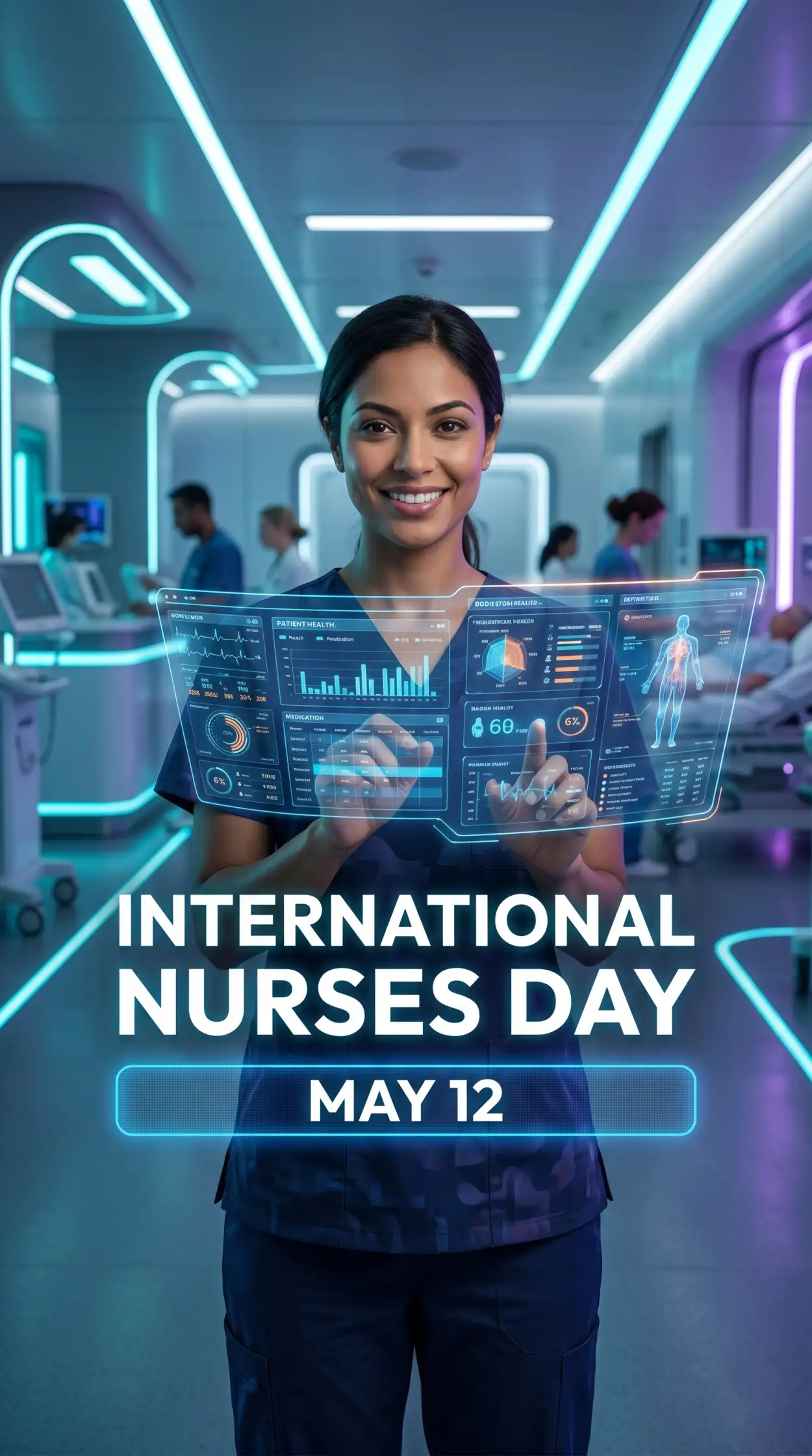 Free Download International Nurses Day 2026 Flyer Design - High Quality International Nurses Day 2026 Wishes Image