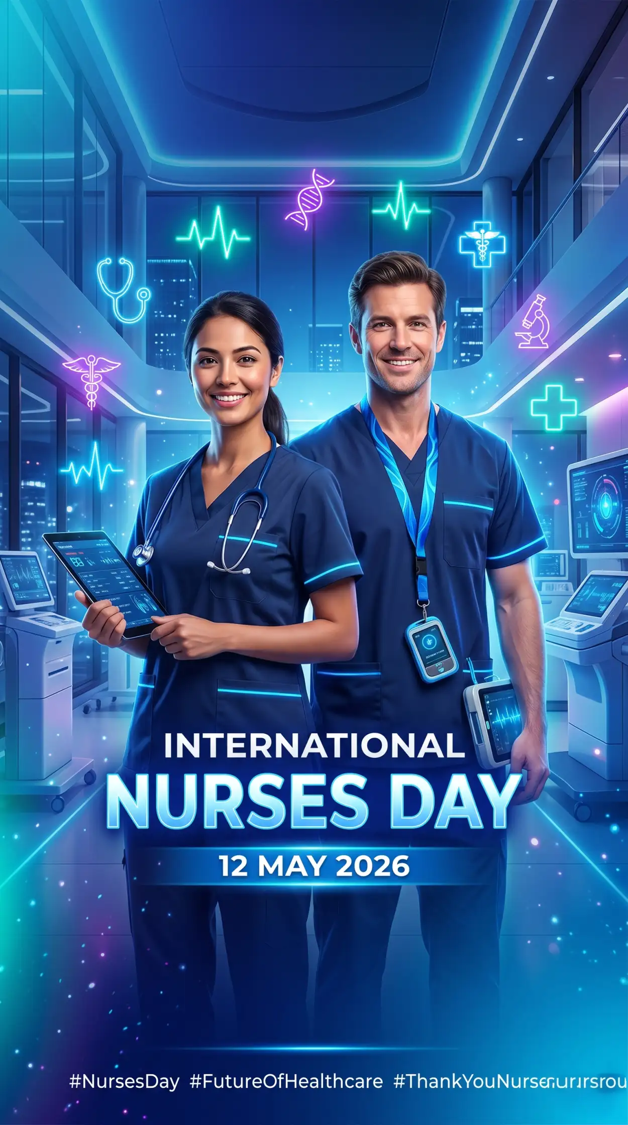 Free Download International Nurses Day 2026 Free Download Png - High Quality International Nurses Day 2026 Wishes Transparent PNG