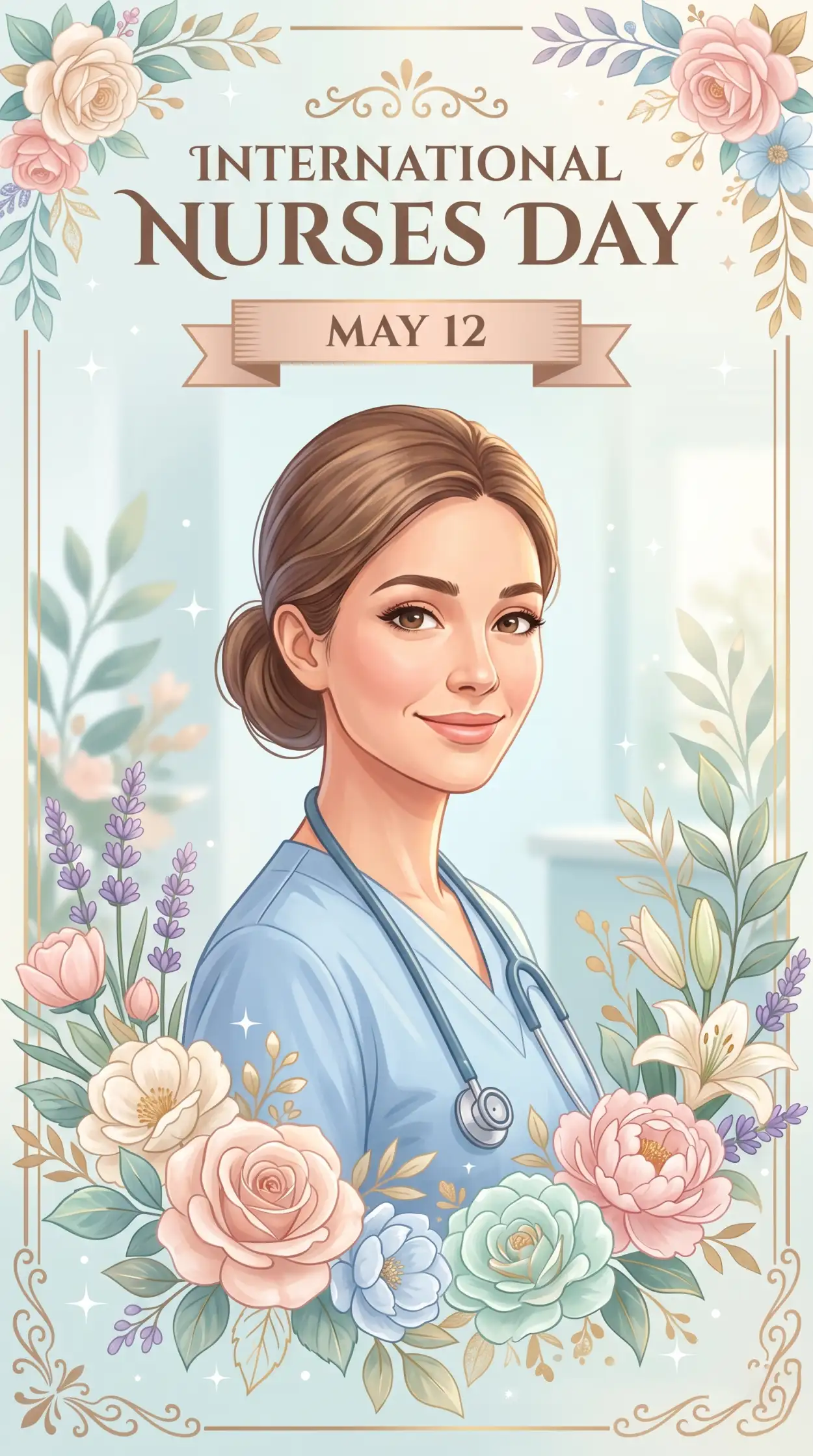 Free Download International Nurses Day 2026 Greeting Card - High Quality International Nurses Day 2026 Wishes Image