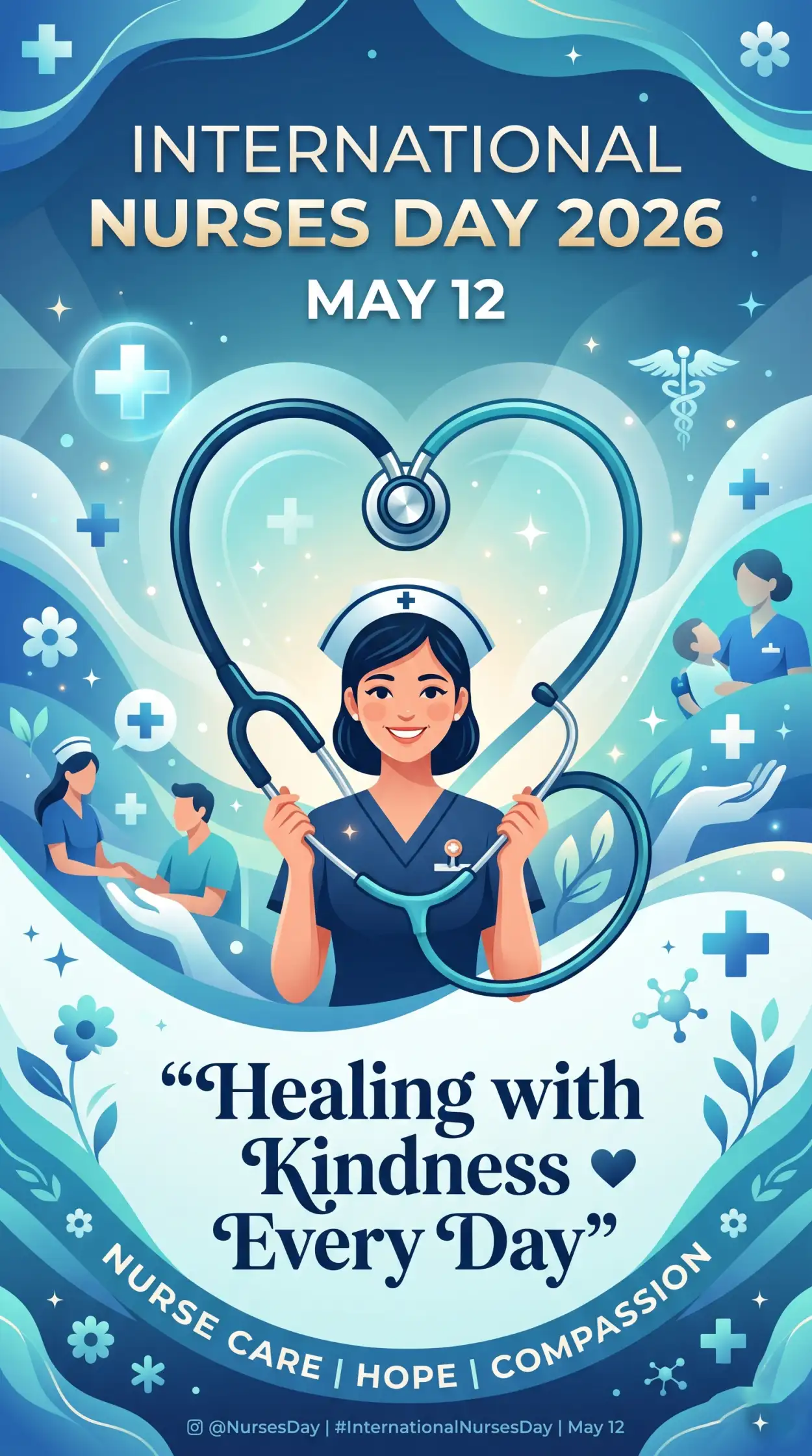 Free Download International Nurses Day 2026 Healthcare Worker Appreciation - High Quality International Nurses Day 2026 Wishes Image