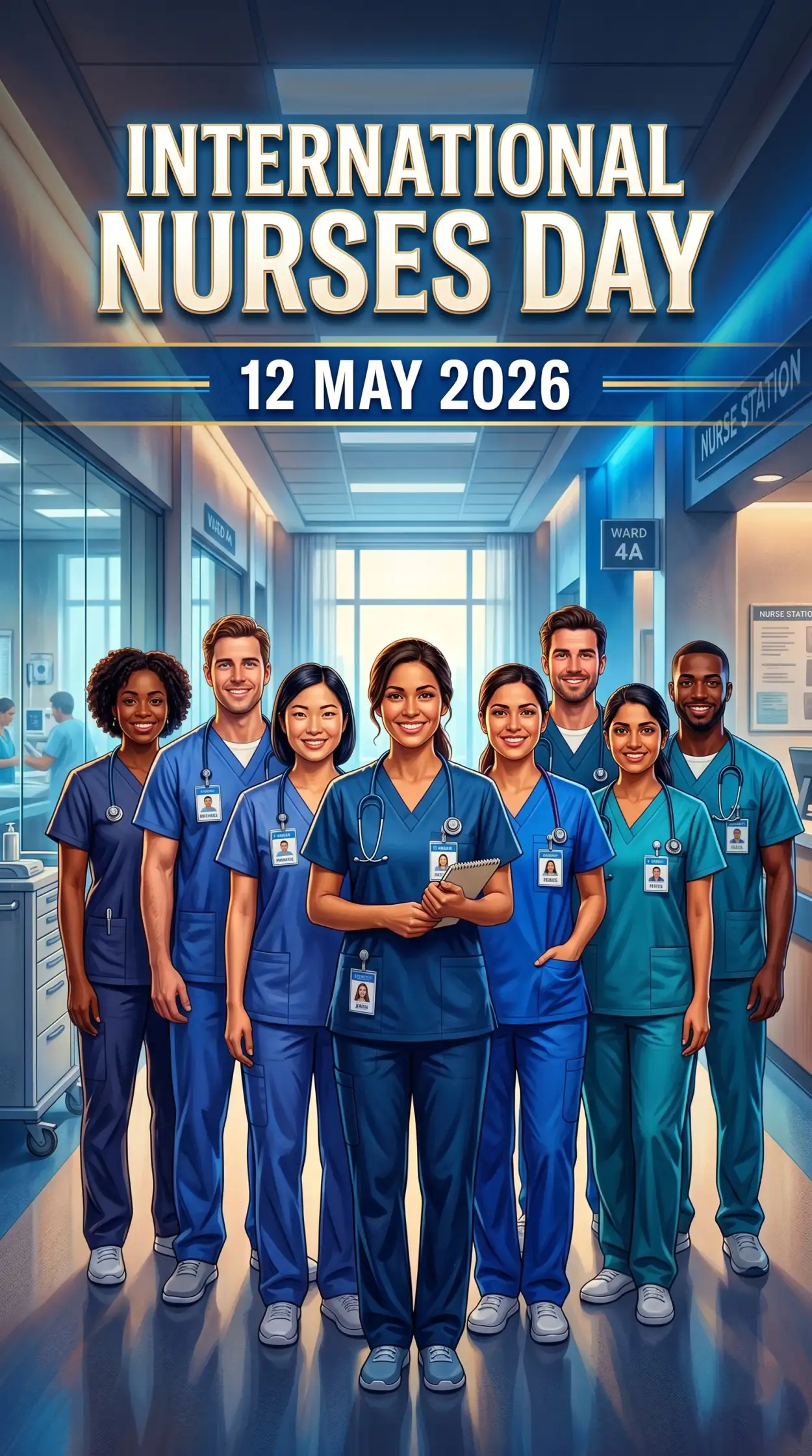 Free Download International Nurses Day 2026 Hospital Poster - High Quality International Nurses Day 2026 Wishes Image
