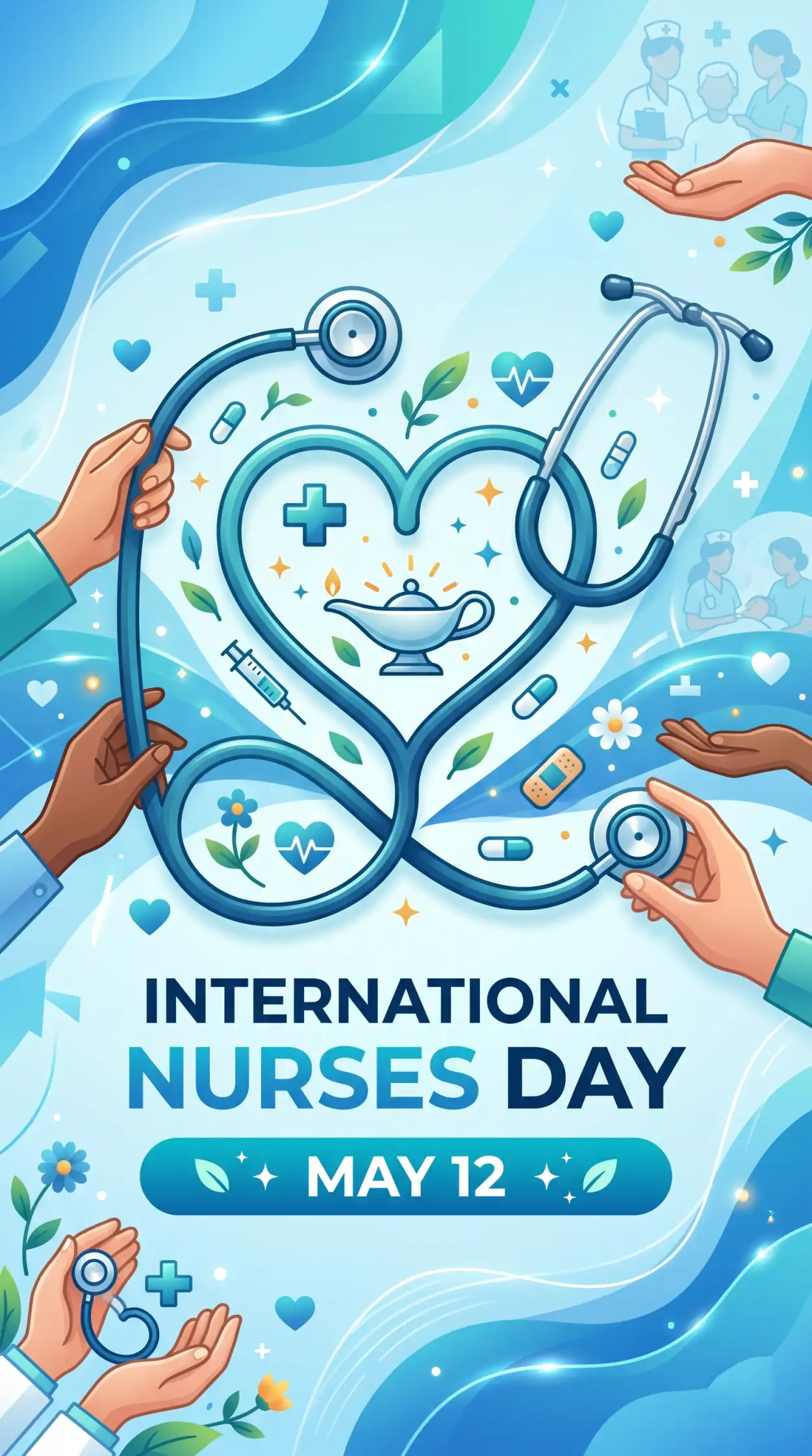 Free Download International Nurses Day 2026 Hospital Social Media Design - High Quality International Nurses Day 2026 Wishes Image