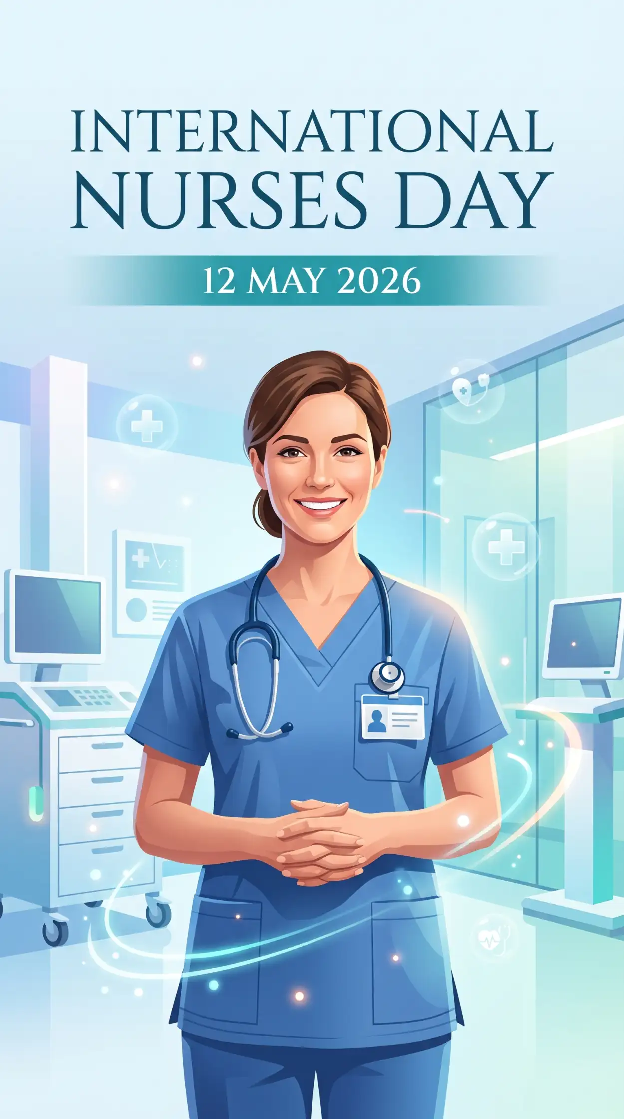 Free Download International Nurses Day 2026 Medical Theme Background - High Quality International Nurses Day 2026 Wishes Background Image