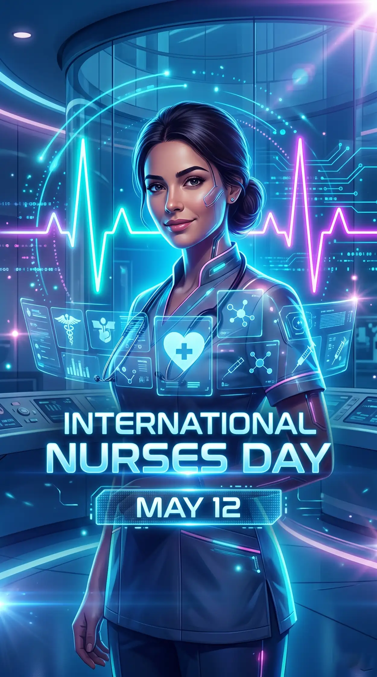 Free Download International Nurses Day 2026 Photo Editing Background - High Quality International Nurses Day 2026 Wishes Background Image