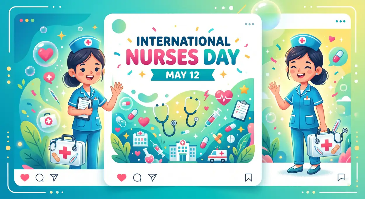 Free Download International Nurses Day 2026 Premium Psd Template - High Quality International Nurses Day 2026 Wishes Image