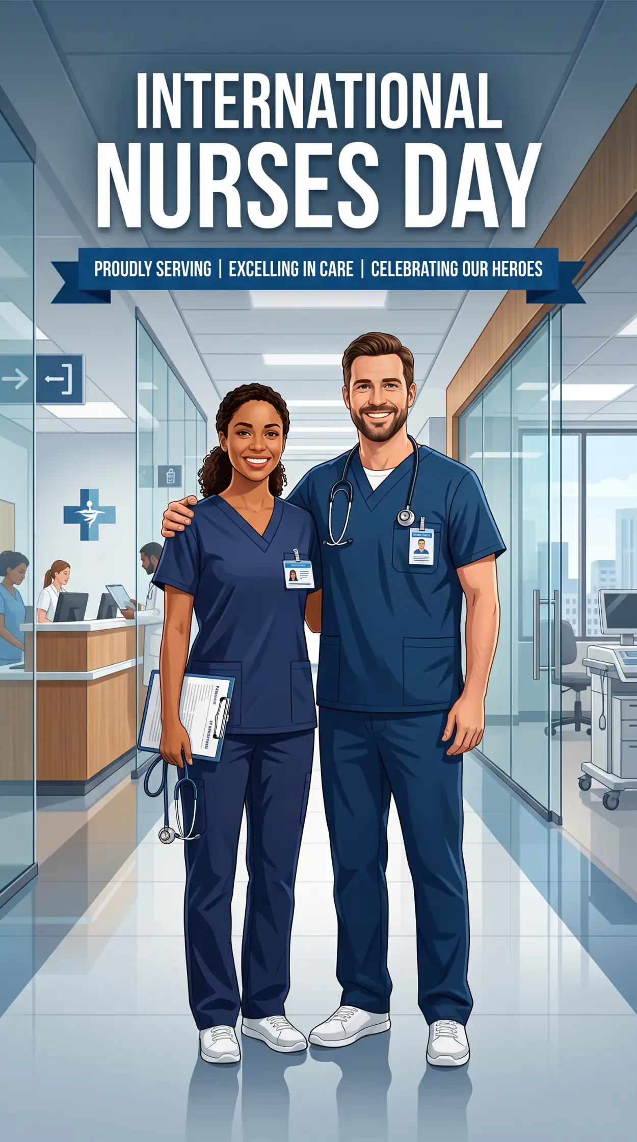 Free Download International Nurses Day 2026 Professional Healthcare Design - High Quality International Nurses Day 2026 Wishes Image