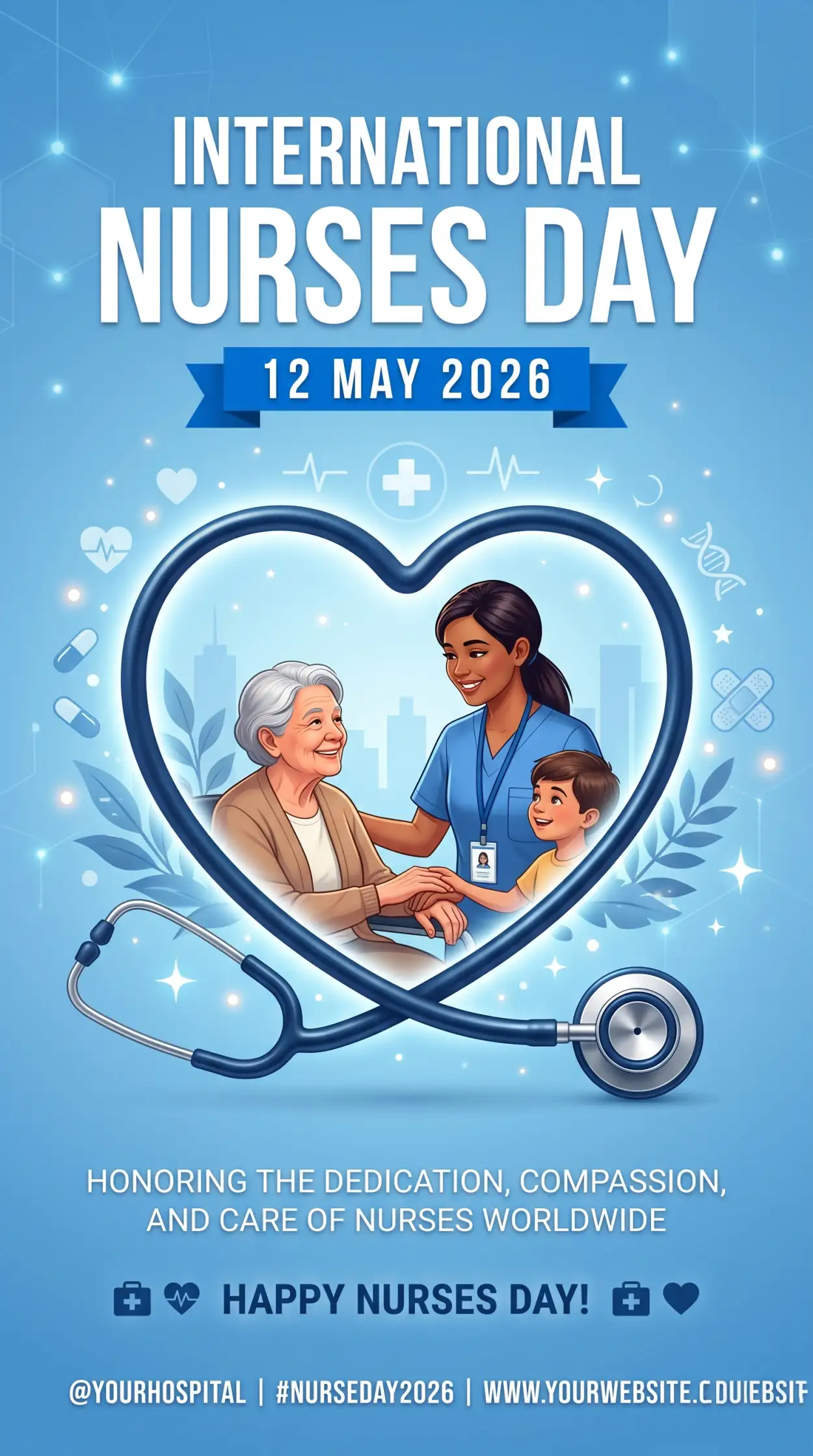 Free Download International Nurses Day 2026 Transparent Png - High Quality International Nurses Day 2026 Wishes Transparent PNG