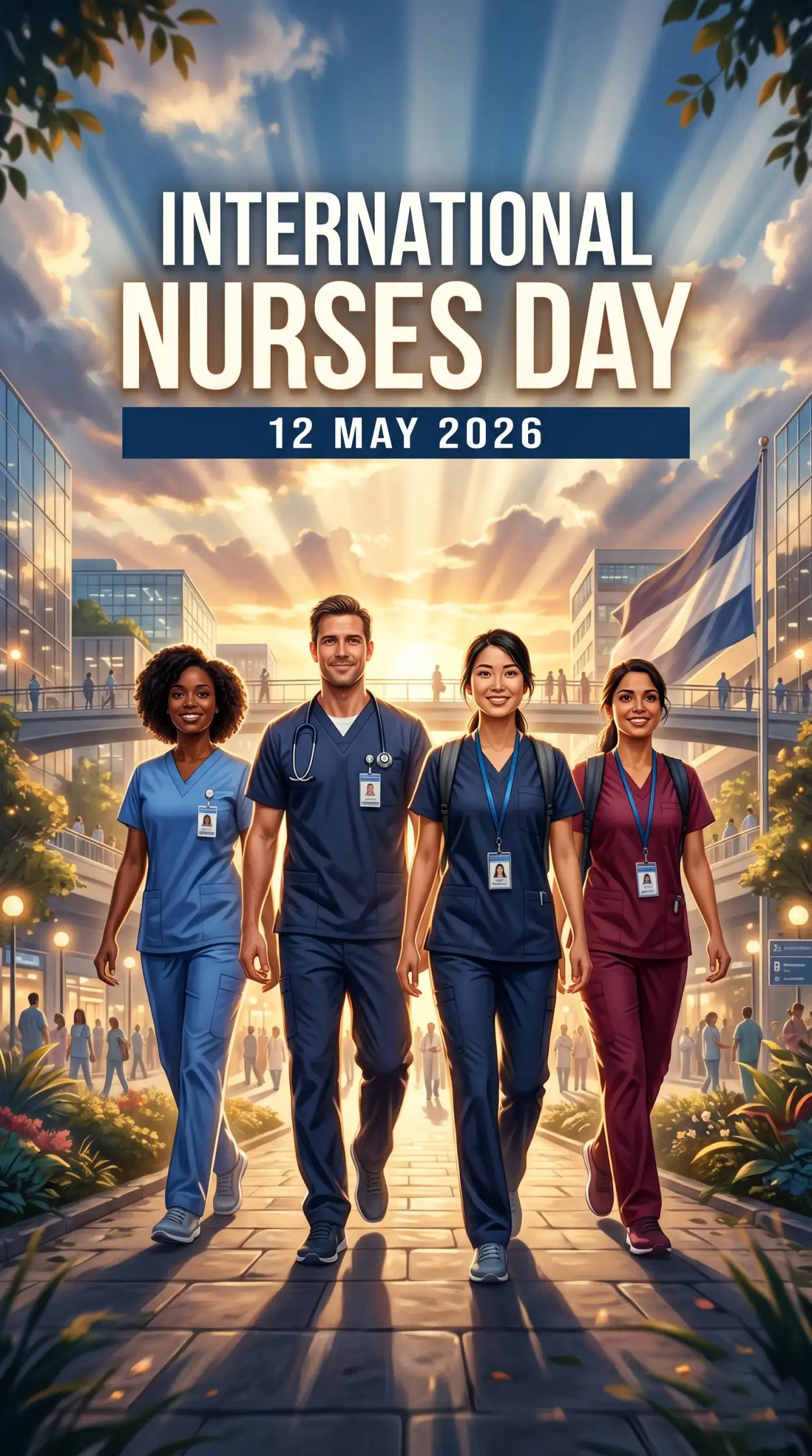 Free Download International Nurses Day 2026 Tribute Poster - High Quality International Nurses Day 2026 Wishes Image