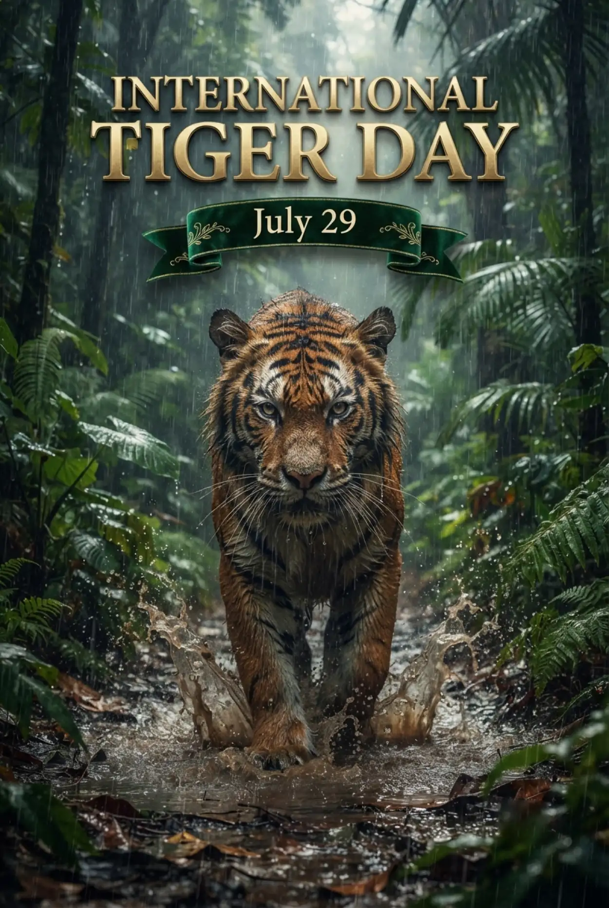 Free Download International Tiger Day 2026 Creative Hd Poster - High Quality International Tiger Day 2026 Image