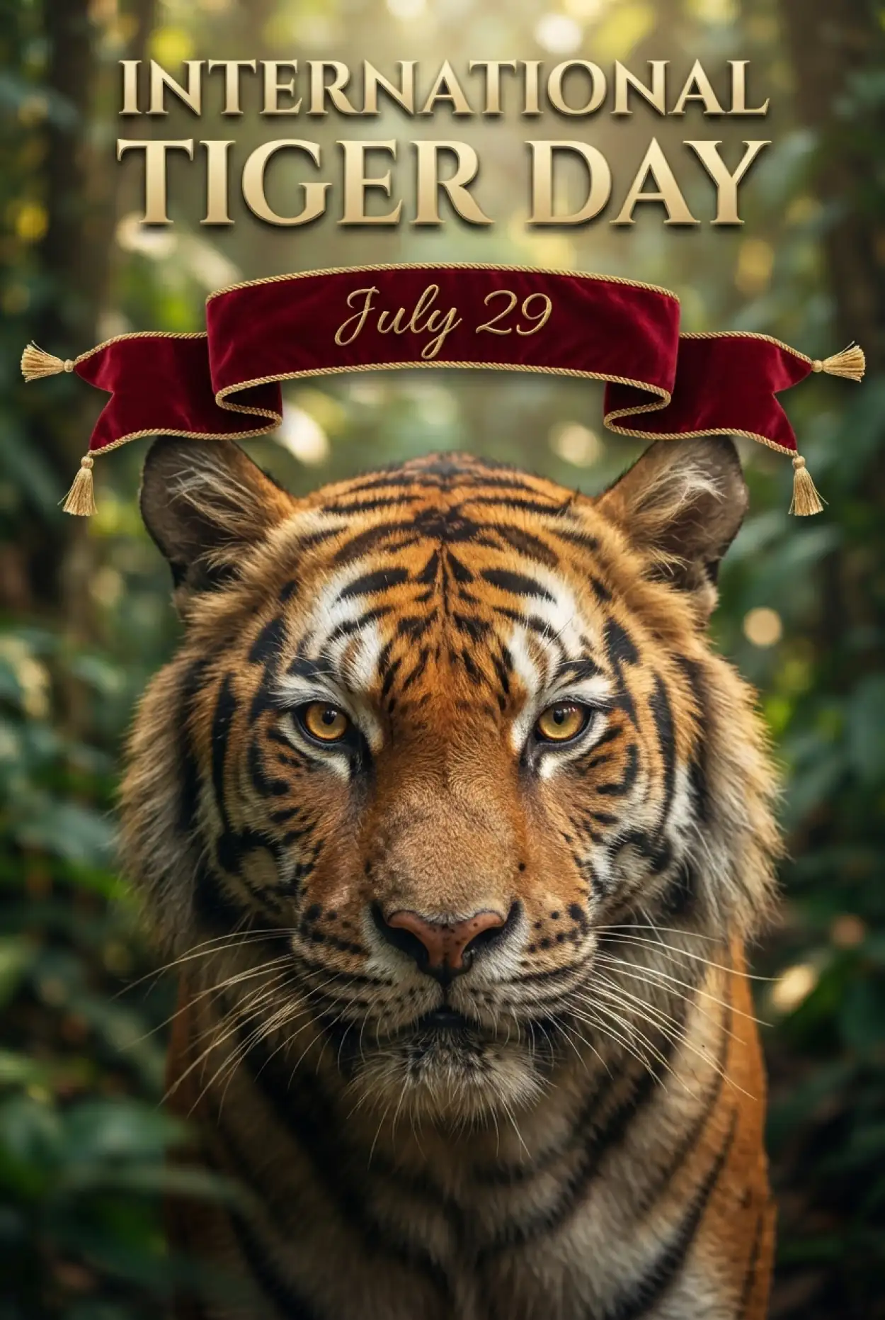 Free Download International Tiger Day 2026 Printable Banner - High Quality International Tiger Day 2026 Image