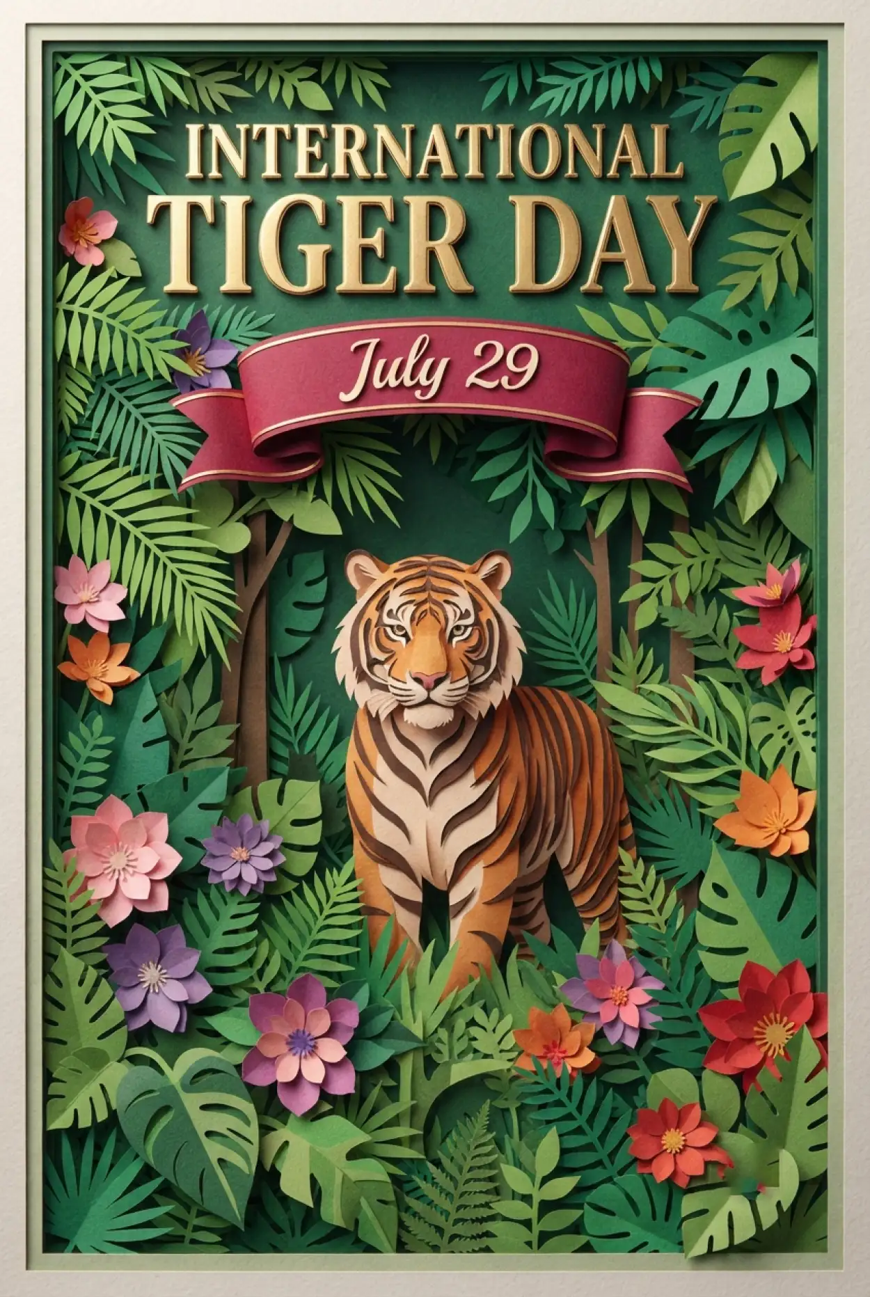 Free Download International Tiger Day 2026 School Activity Poster - High Quality International Tiger Day 2026 Image
