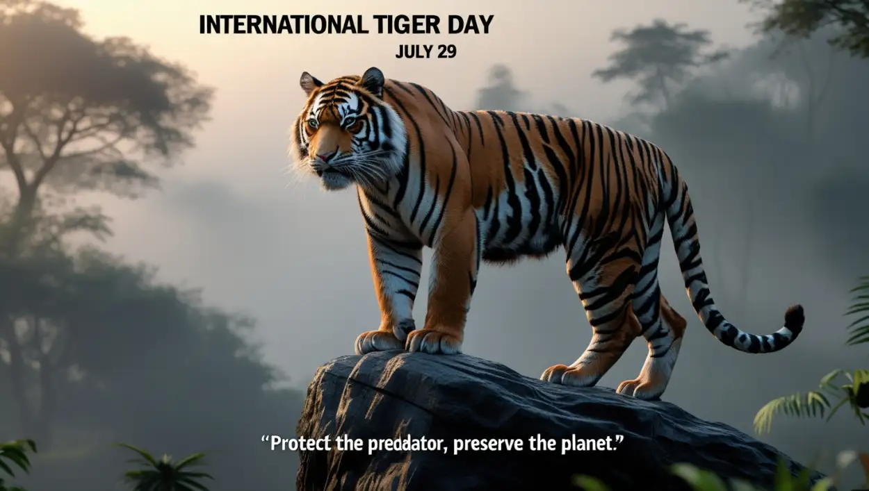 Free Download International Tiger Day Slogan Png - High Quality International Tiger Day Transparent PNG
