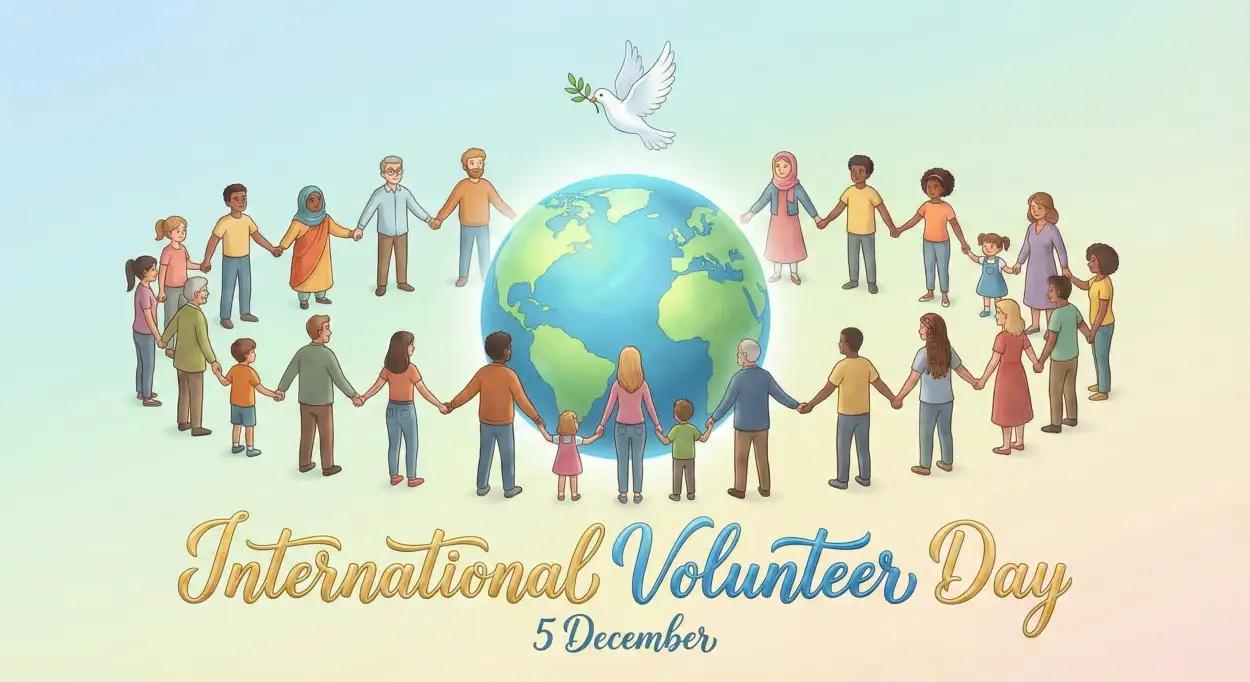 Free Download International Volunteer Day Greeting Card Templates - High Quality International Volunteer Day Image