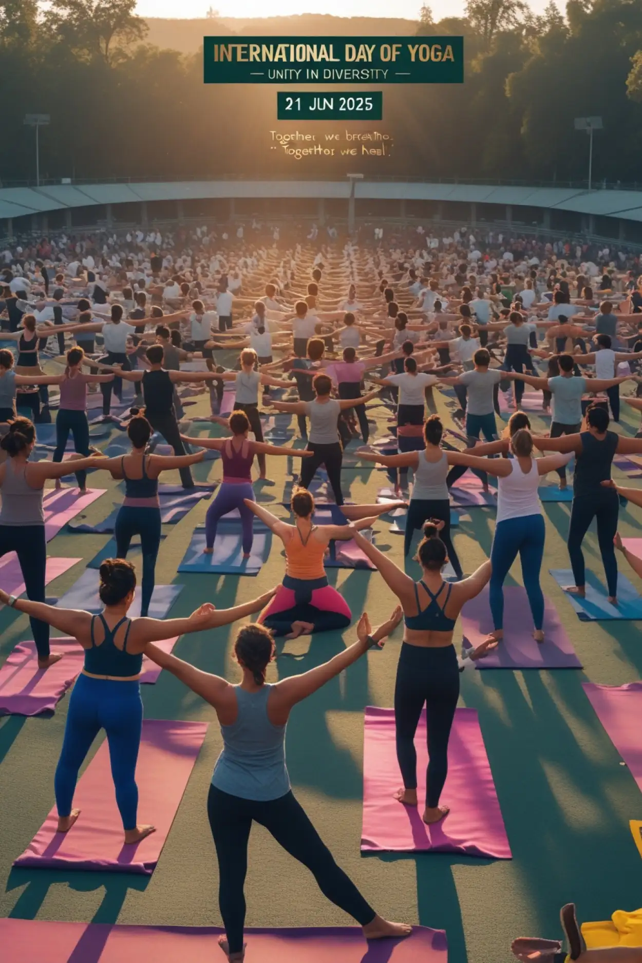 Free Download International Yoga Day 2025 World Celebration Art - High Quality International Day Of Yoga 2025 Background