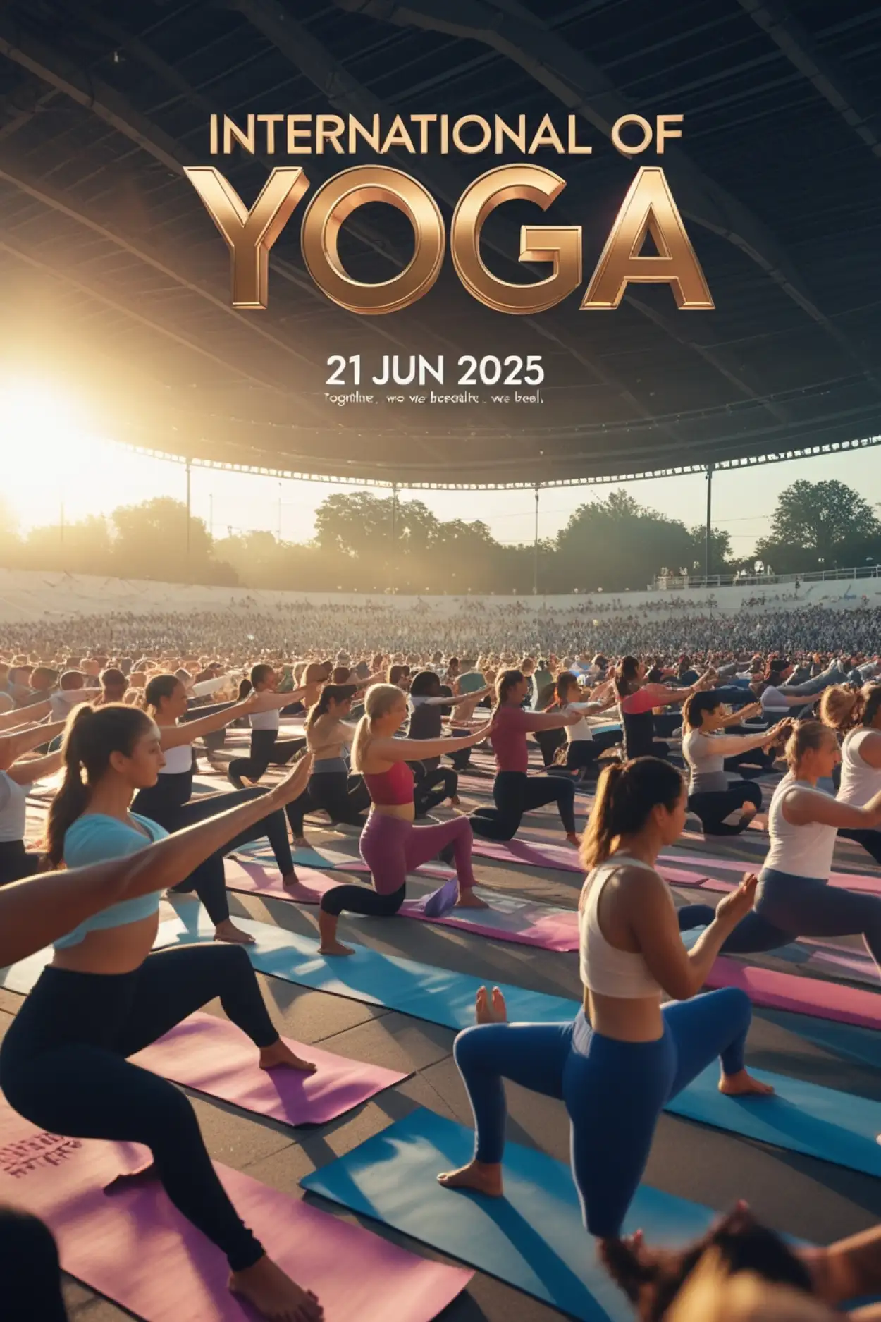 Free Download International Yoga Day Reels Art With Women - High Quality International Day Of Yoga 2025 Background