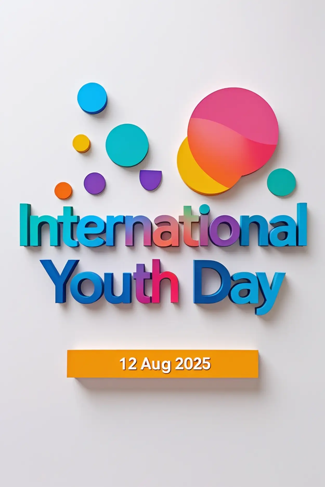 Free Download International Youth Day 2025 Awareness Image - High Quality International Youth Day Background