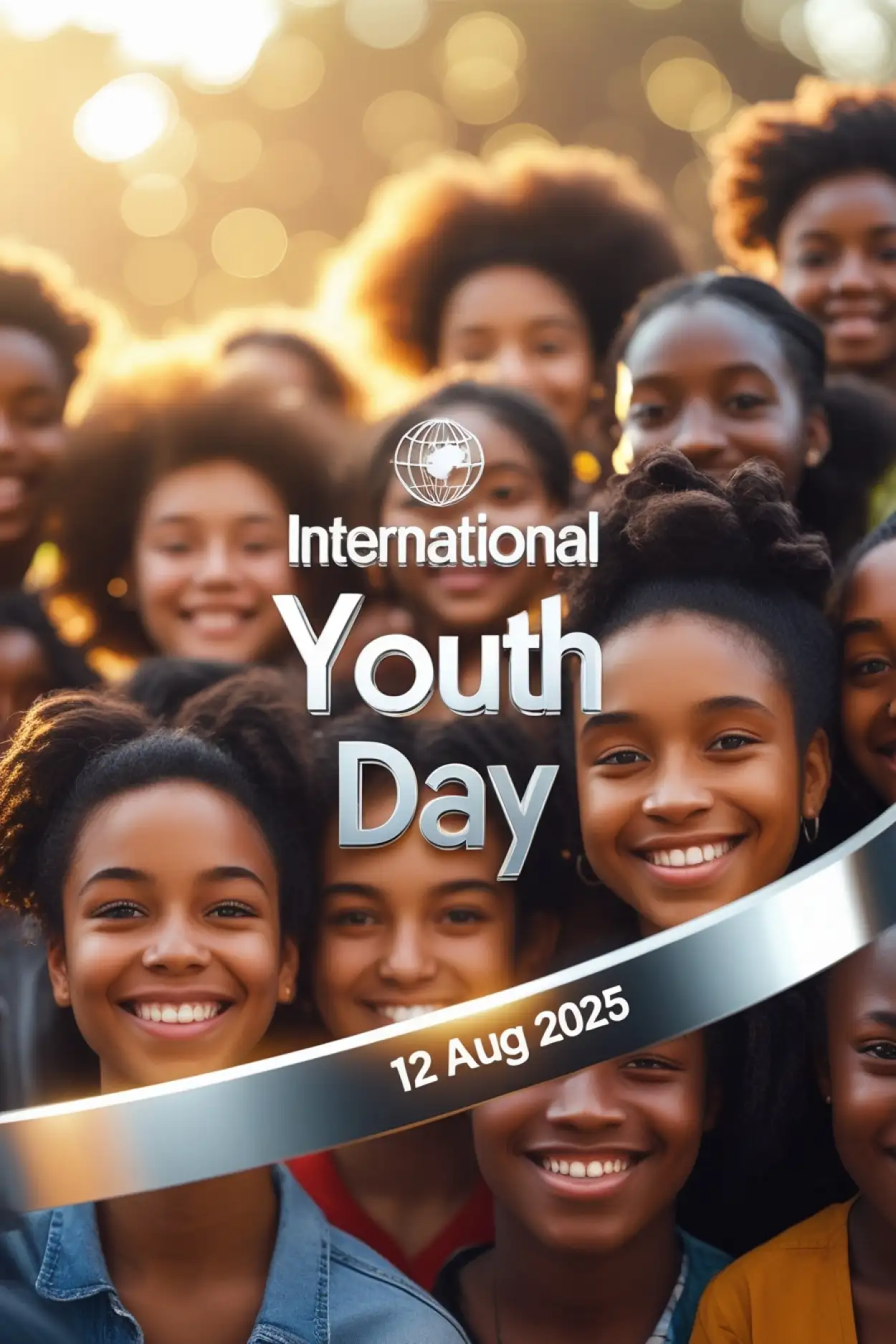 Free Download International Youth Day 2025 Clipart - High Quality International Youth Day Background