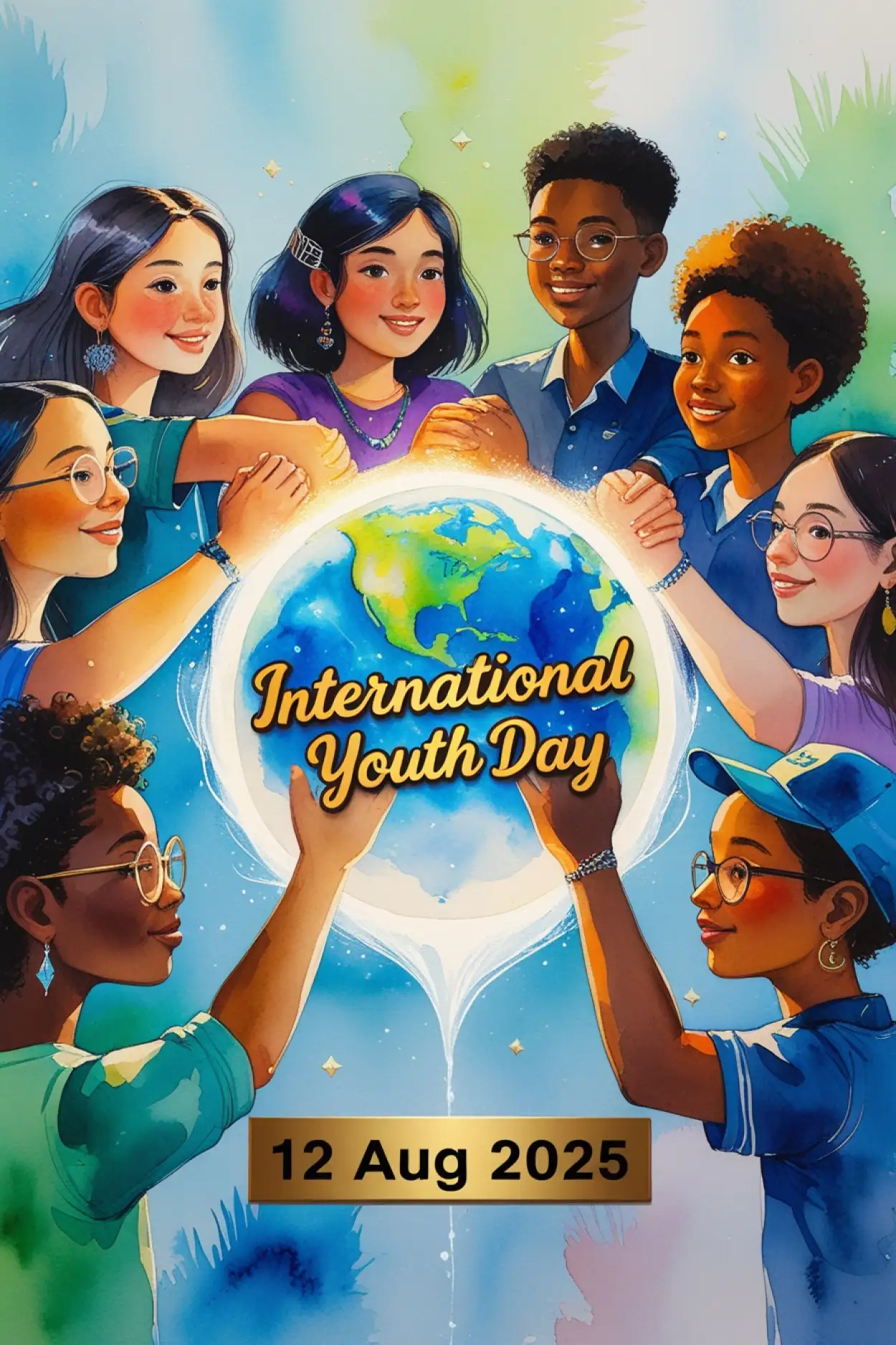 Free Download International Youth Day 2025 Empowerment Image - High Quality International Youth Day Background